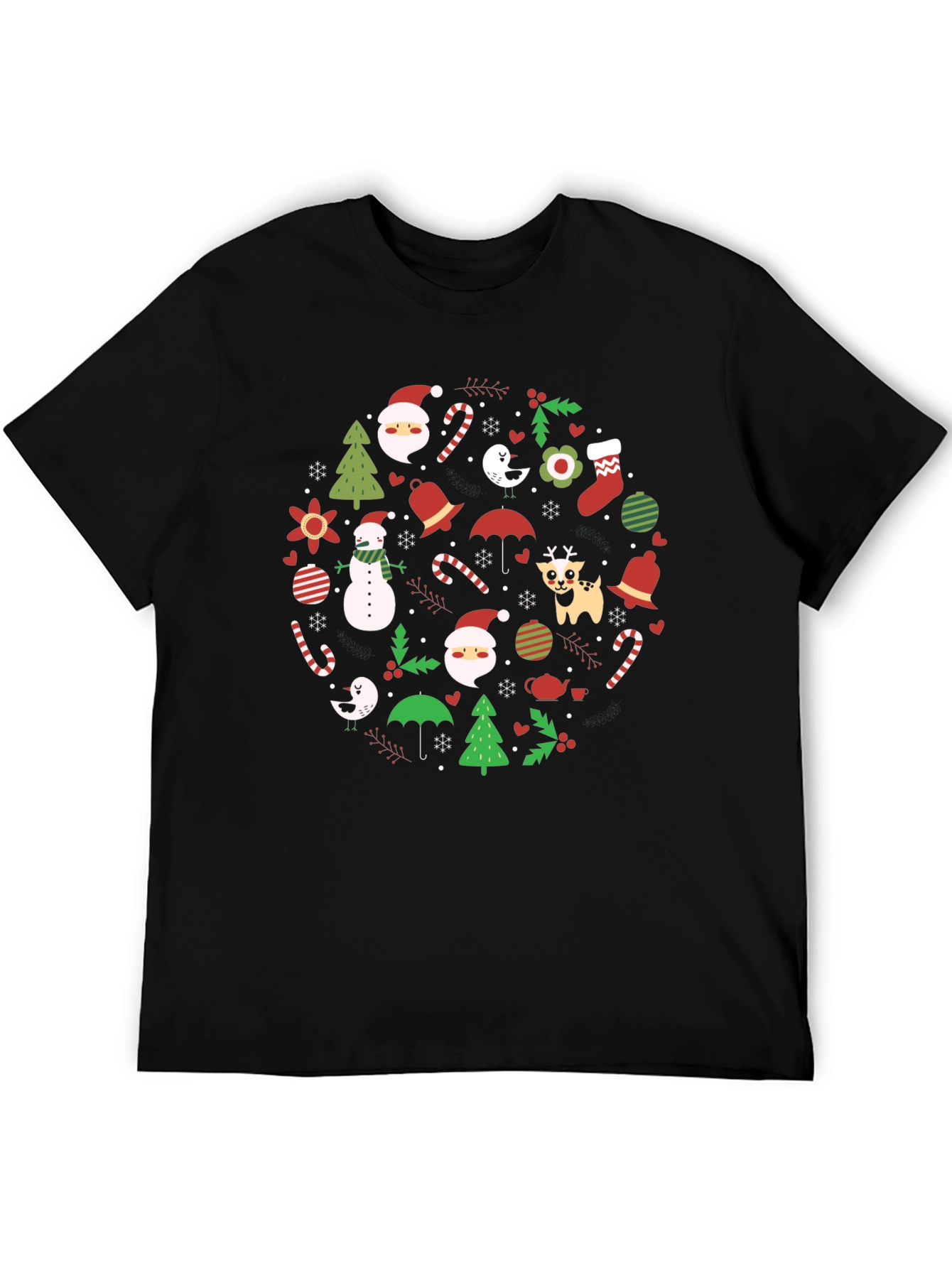 Holiday Cheer Graphic Tee - Christmas Themed T-Shirt