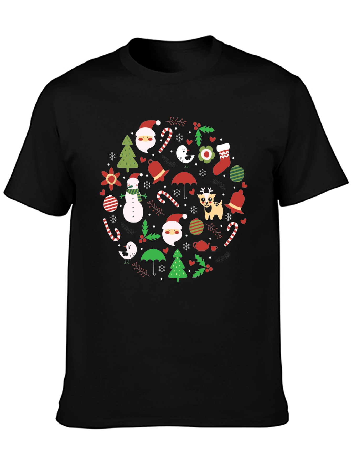 Holiday Cheer Graphic Tee - Christmas Themed T-Shirt