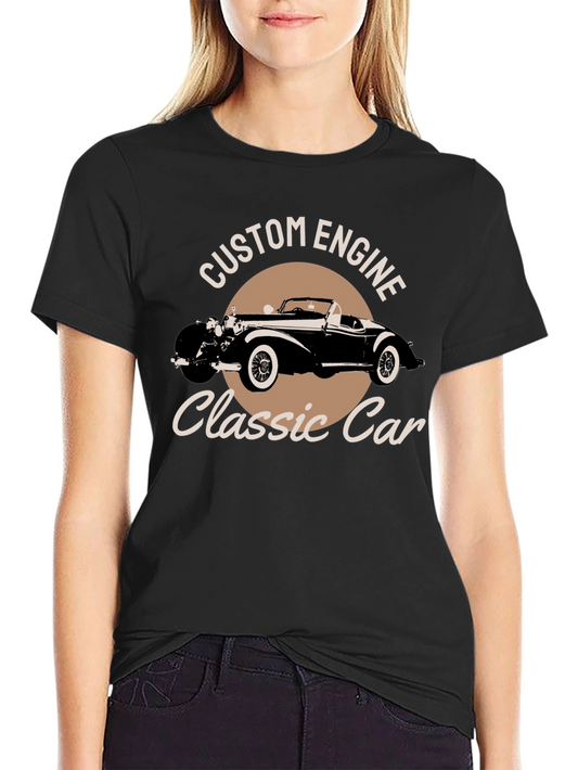 Custom Engine Classic Car Graphic Tee