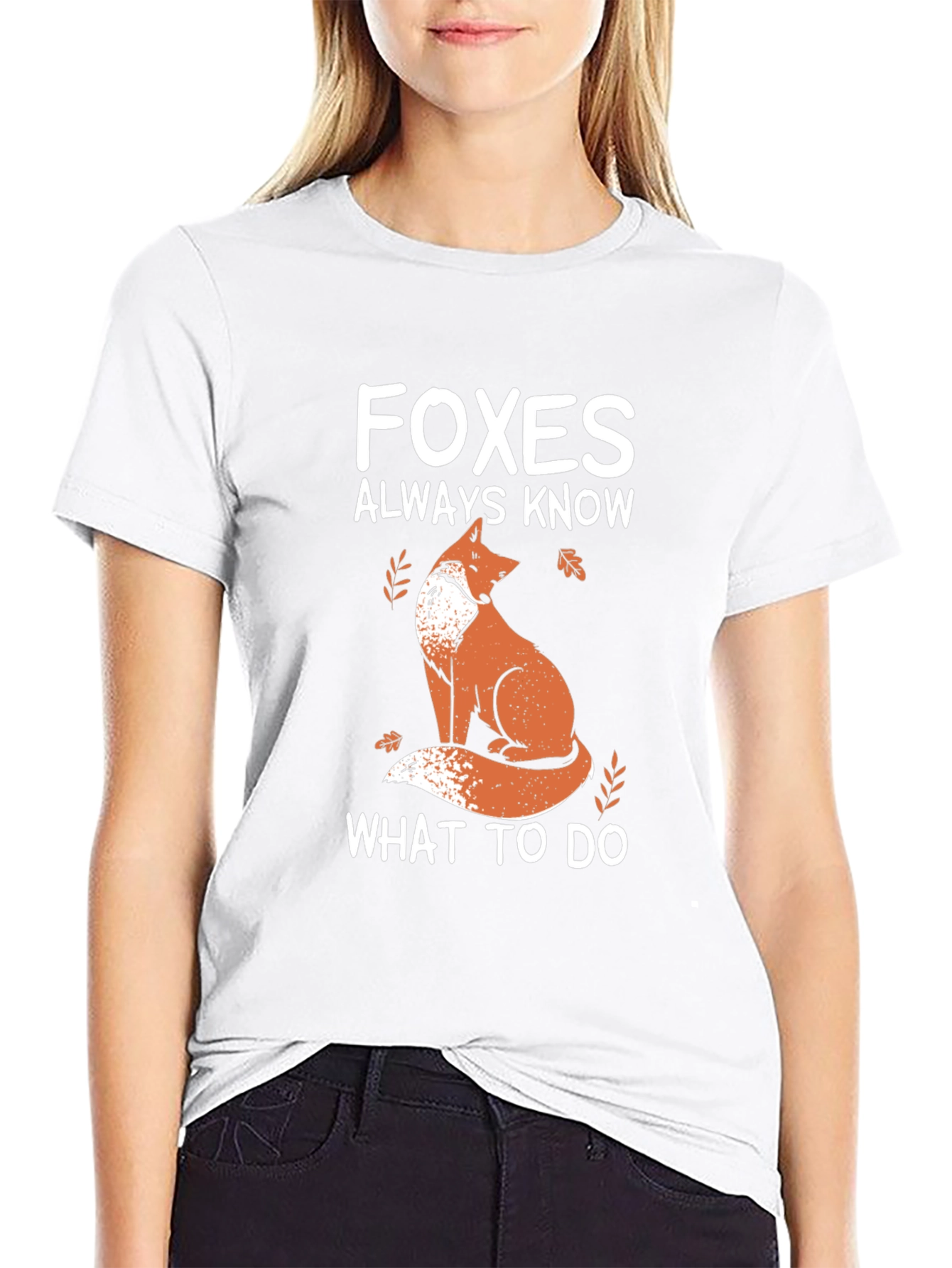 Foxes Always Know T-Shirt - Black Graphic Tee