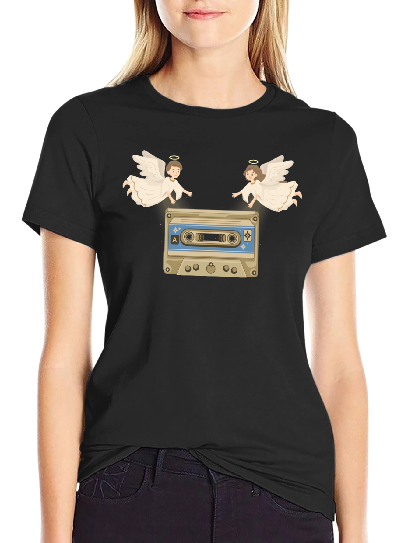 Angelic Mixtape T-Shirt - Retro Music Tee
