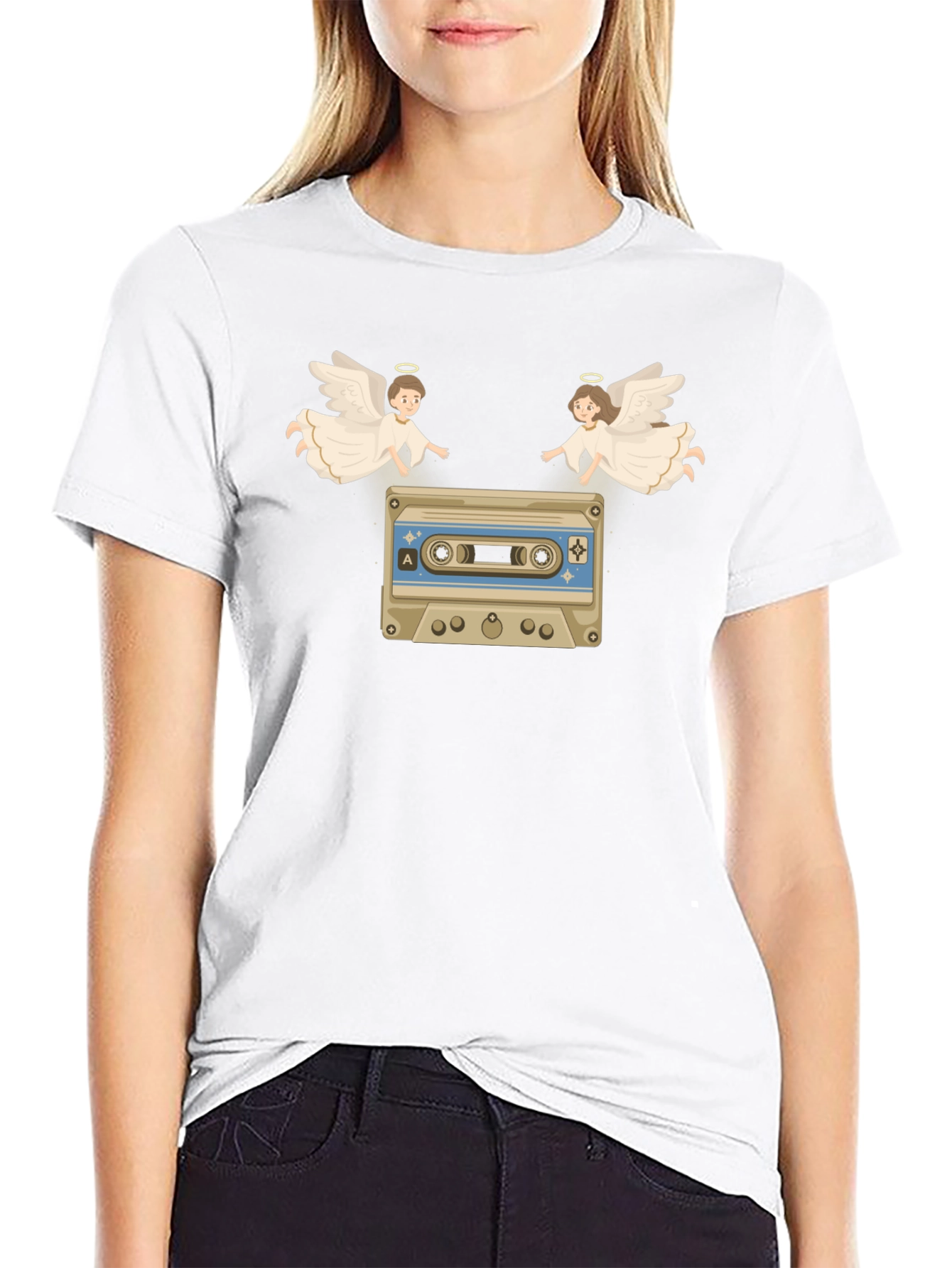 Angelic Mixtape T-Shirt - Retro Music Tee