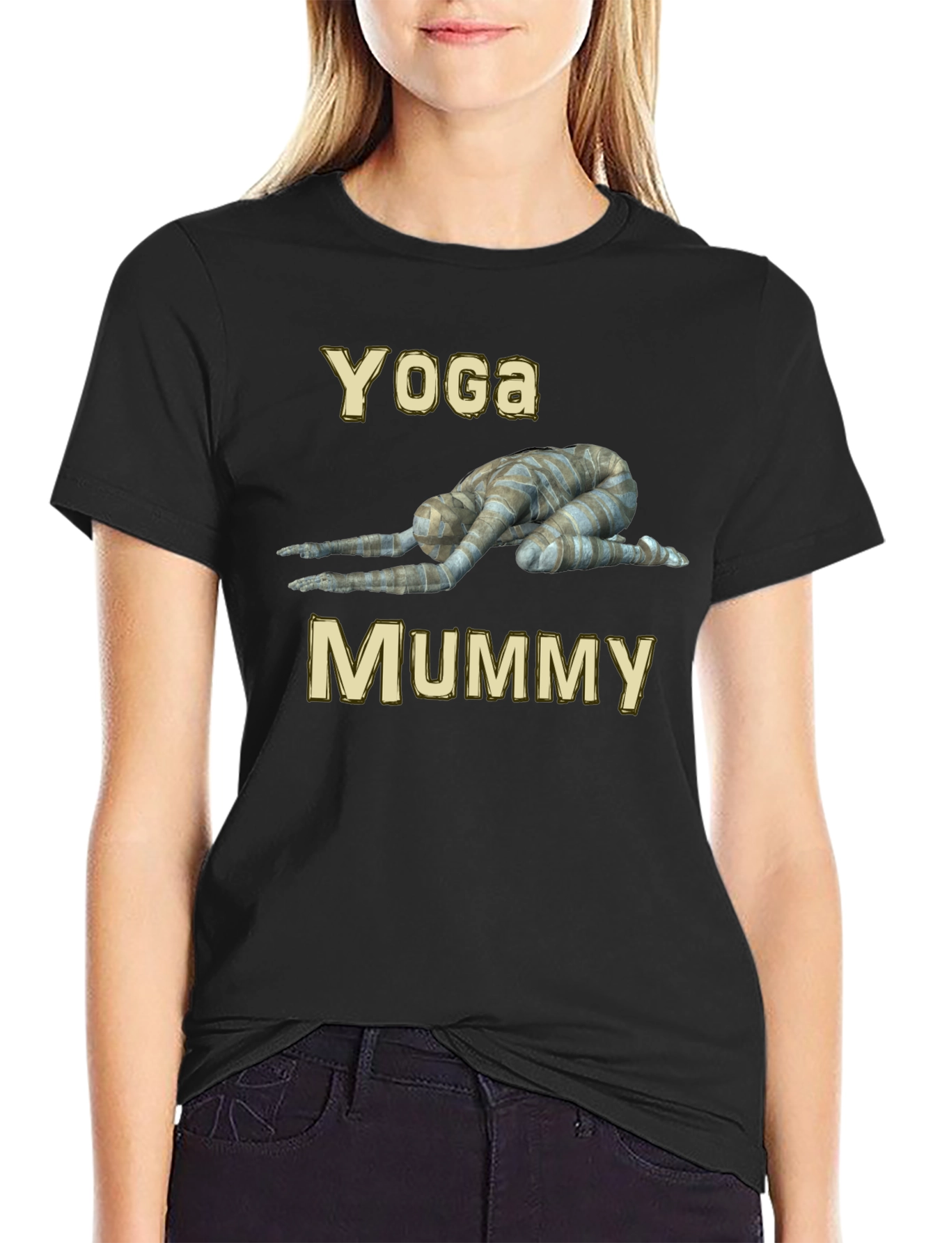 Yoga Mummy Graphic T-Shirt