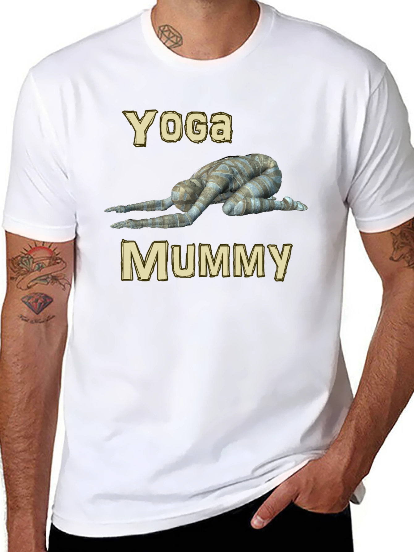 Yoga Mummy Graphic T-Shirt