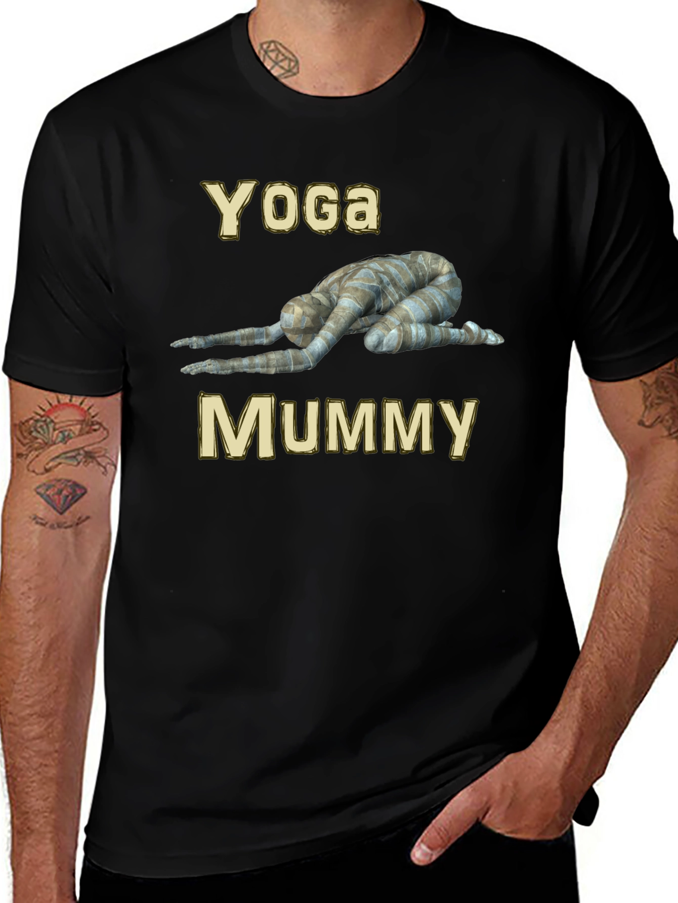 Yoga Mummy Graphic T-Shirt