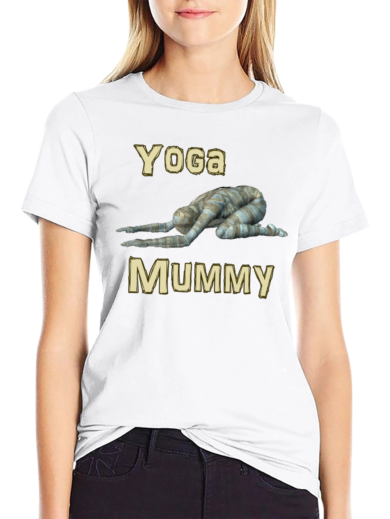 Yoga Mummy Graphic T-Shirt