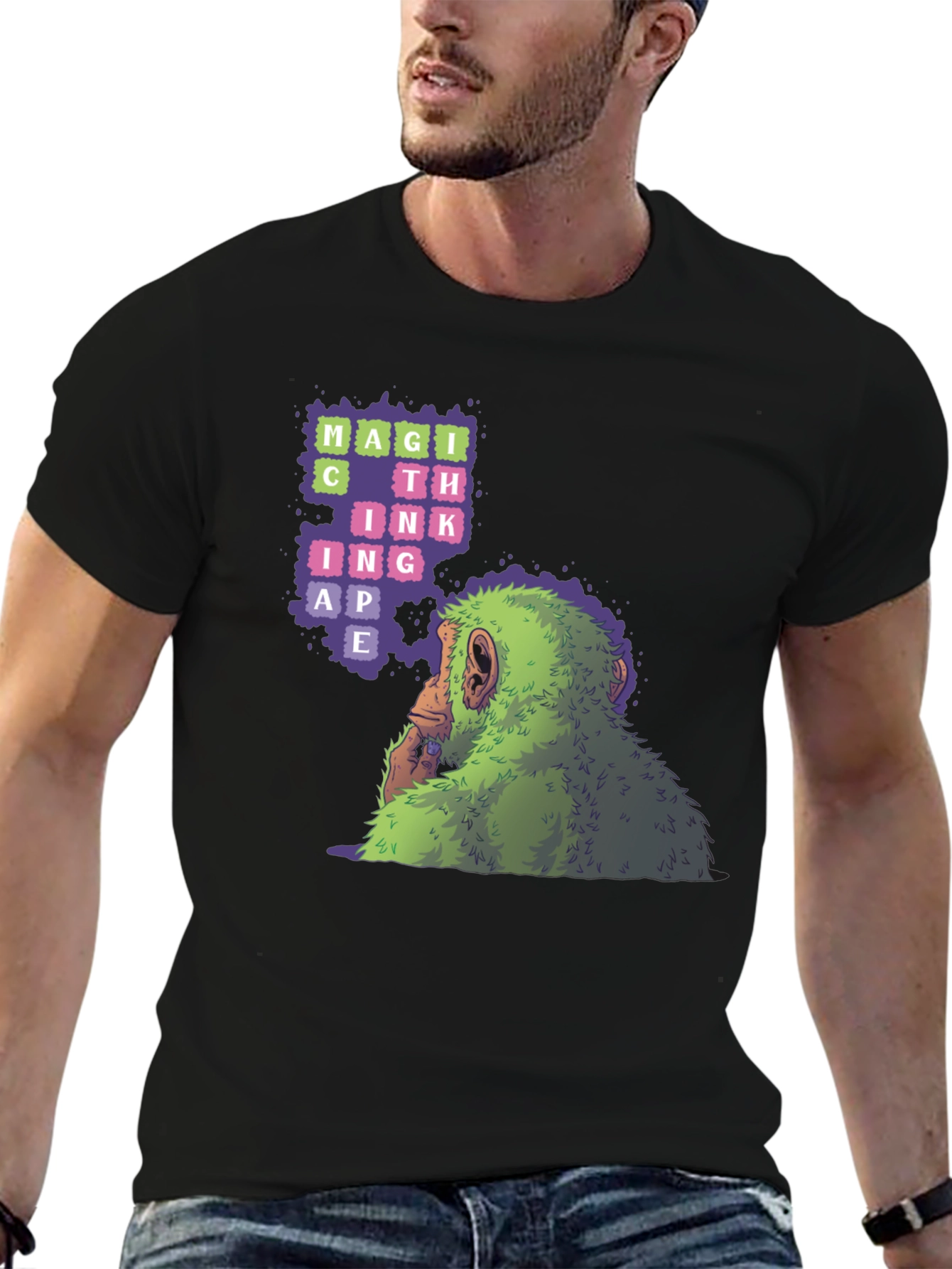 Magic Think Ape Graphic Tee - Black