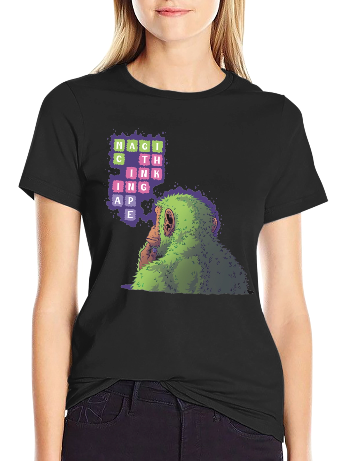 Magic Think Ape Graphic Tee - Black