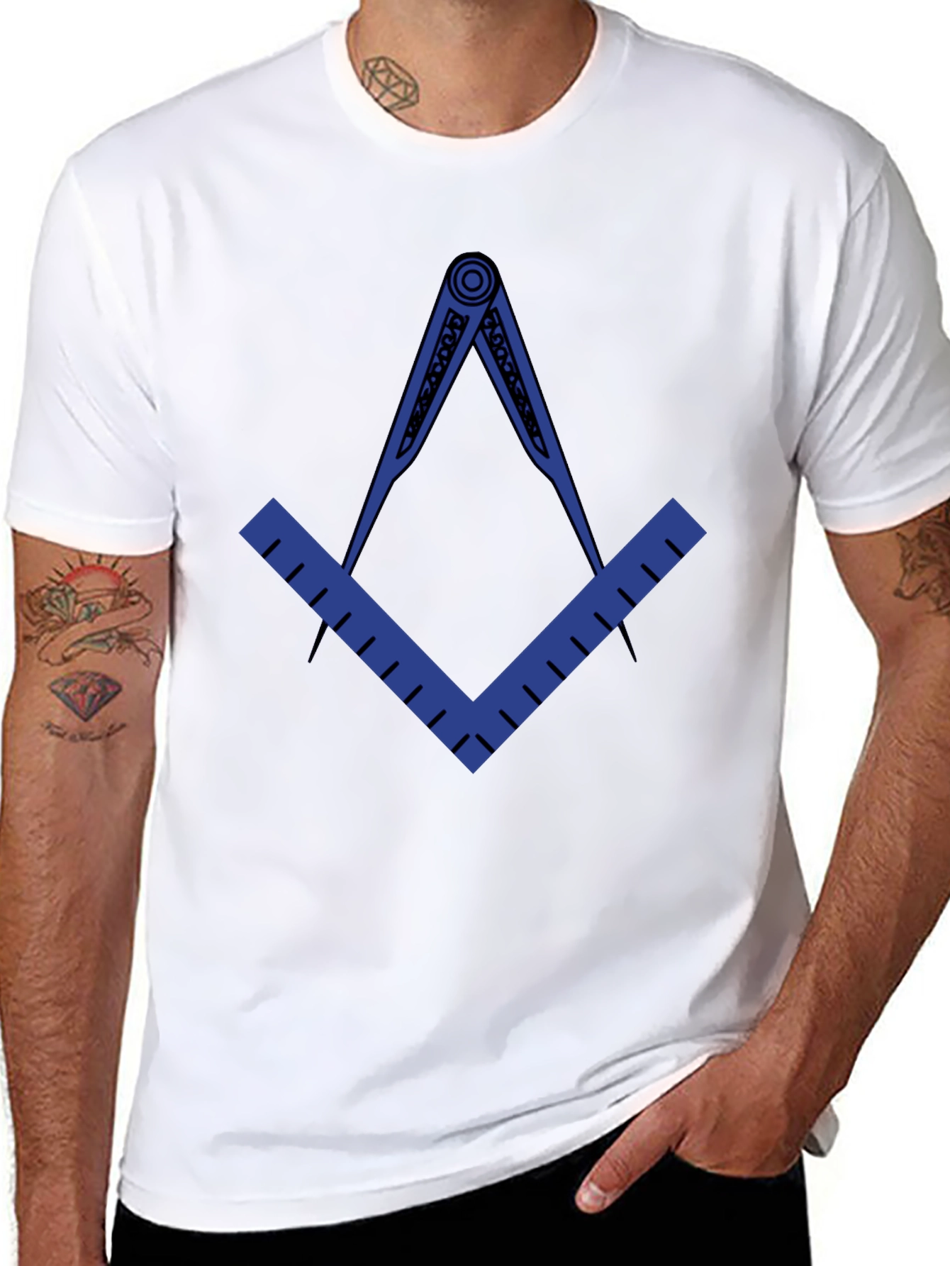 Freemason Square & Compasses Graphic Tee