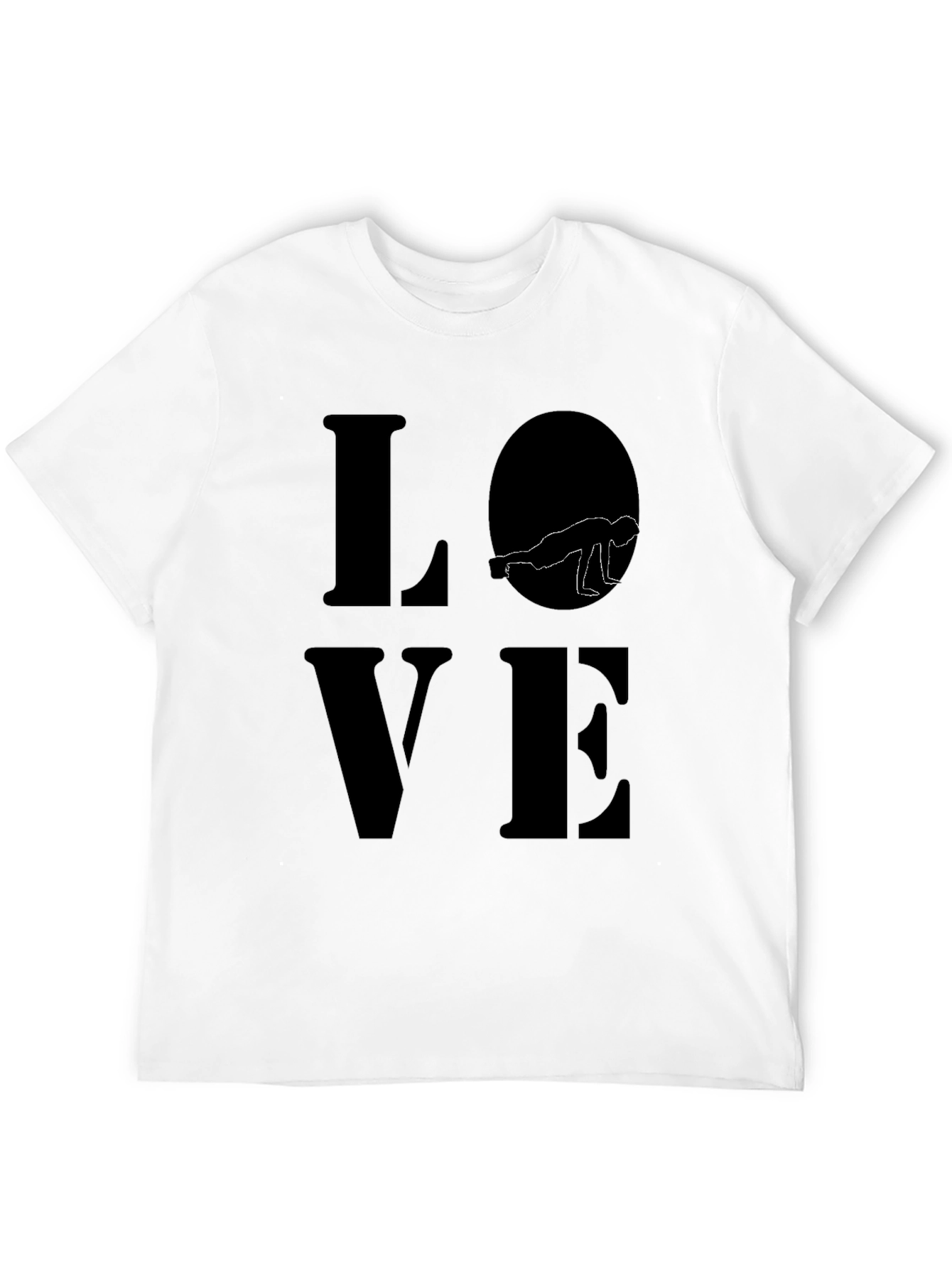 Yoga Love T-Shirt - Crow Pose Silhouette Design