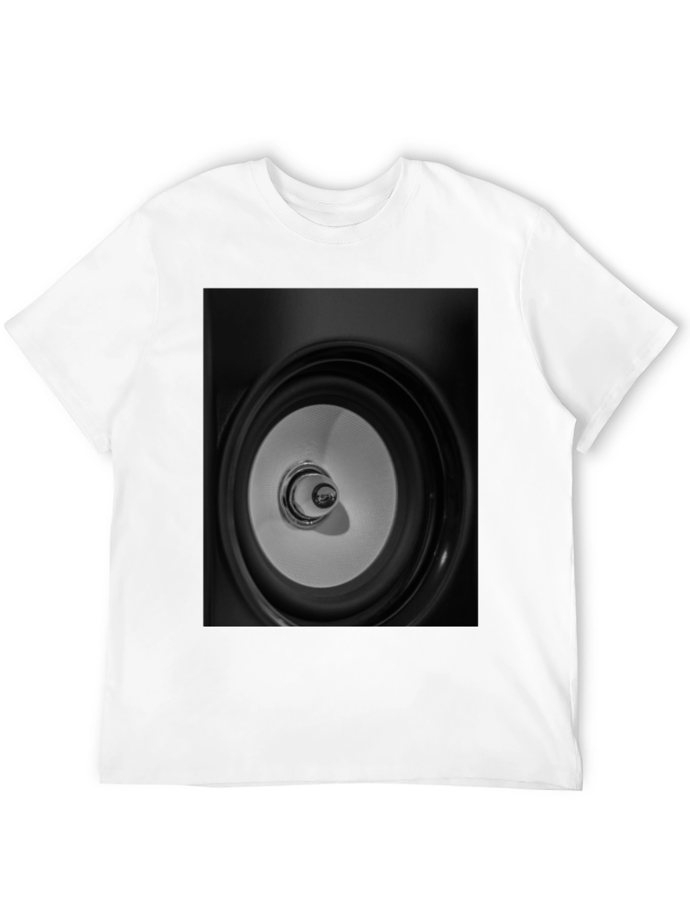 Speaker Graphic Black Tee - Modern Style