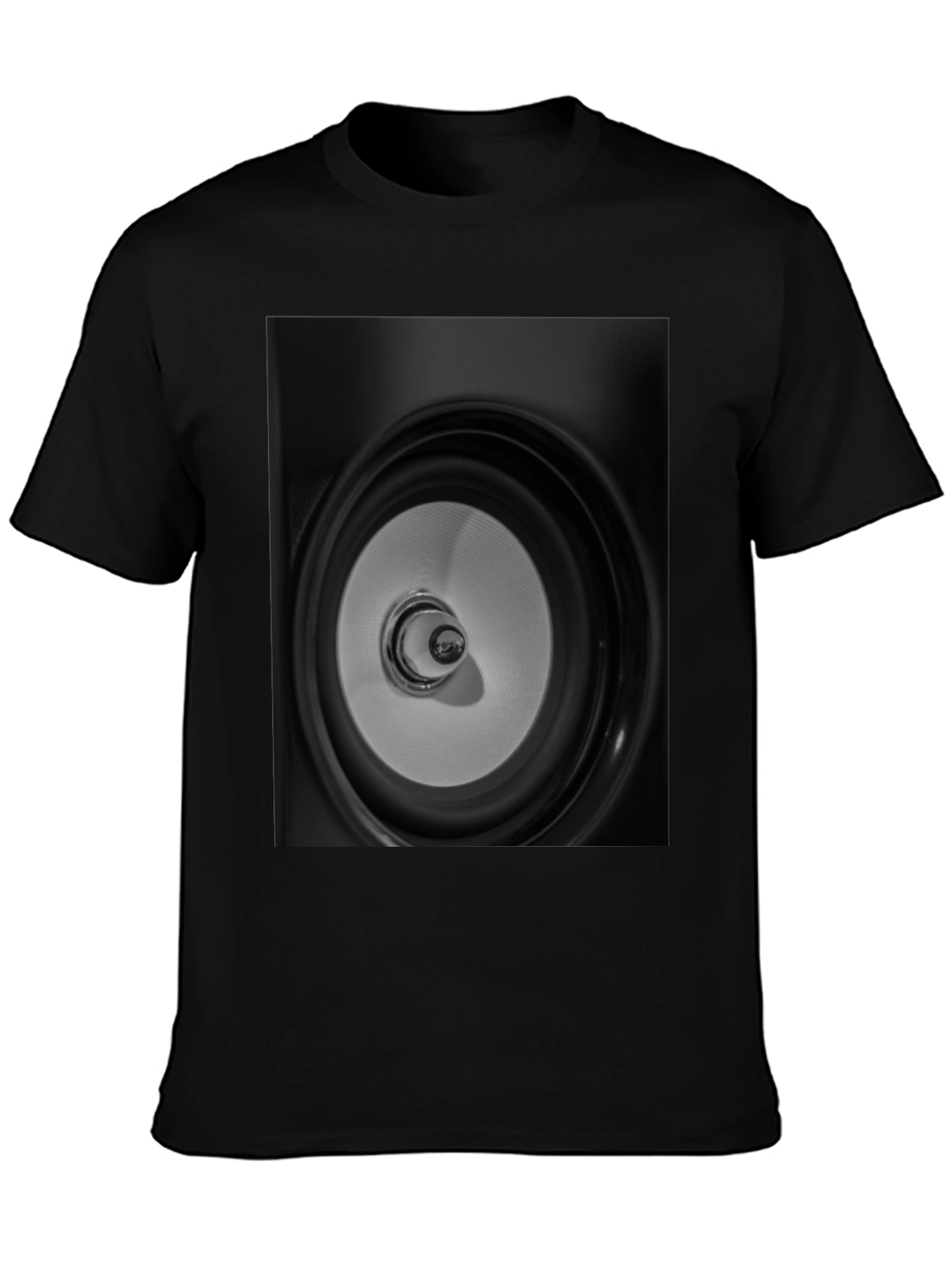 Speaker Graphic Black Tee - Modern Style