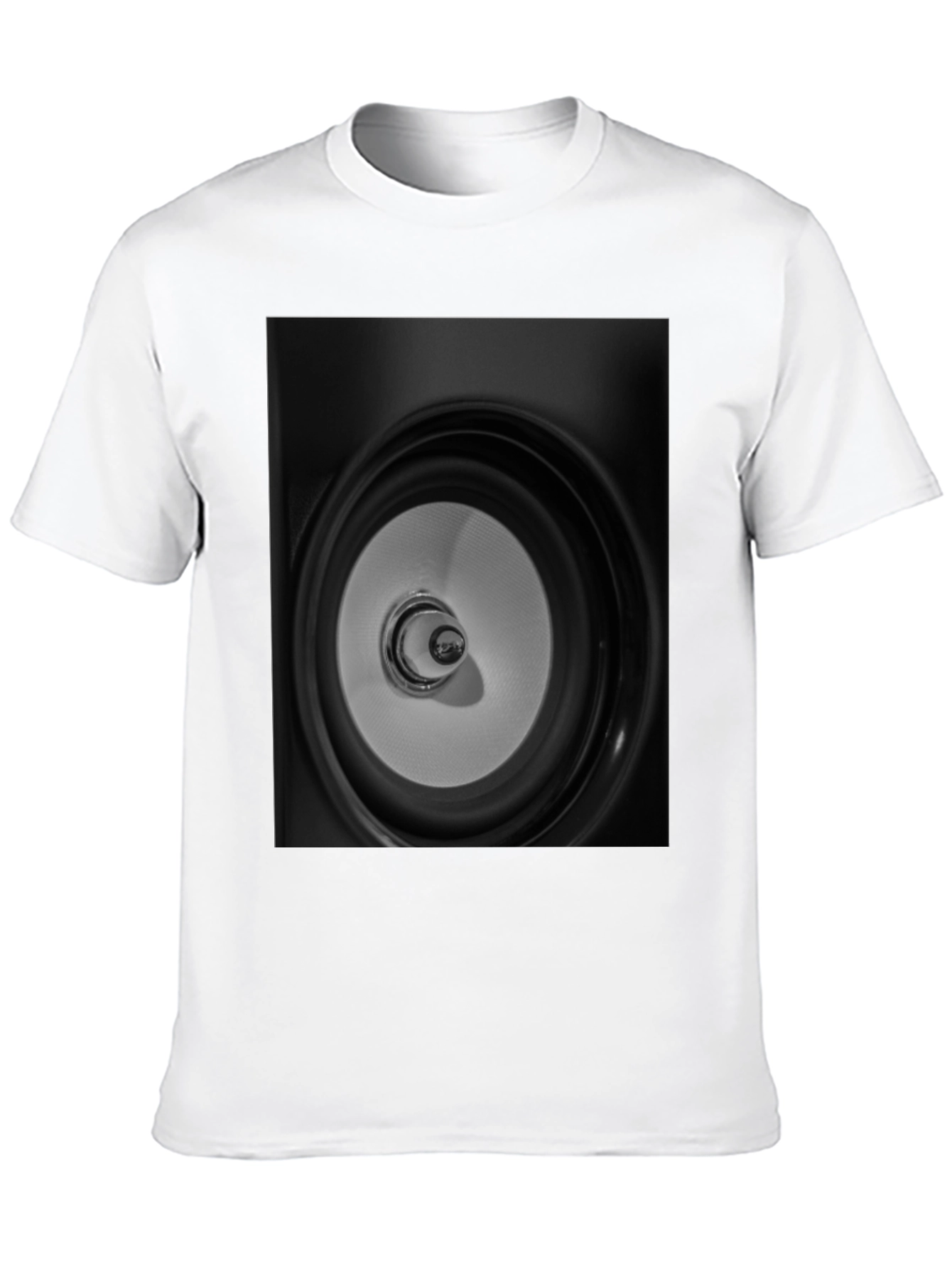 Speaker Graphic Black Tee - Modern Style