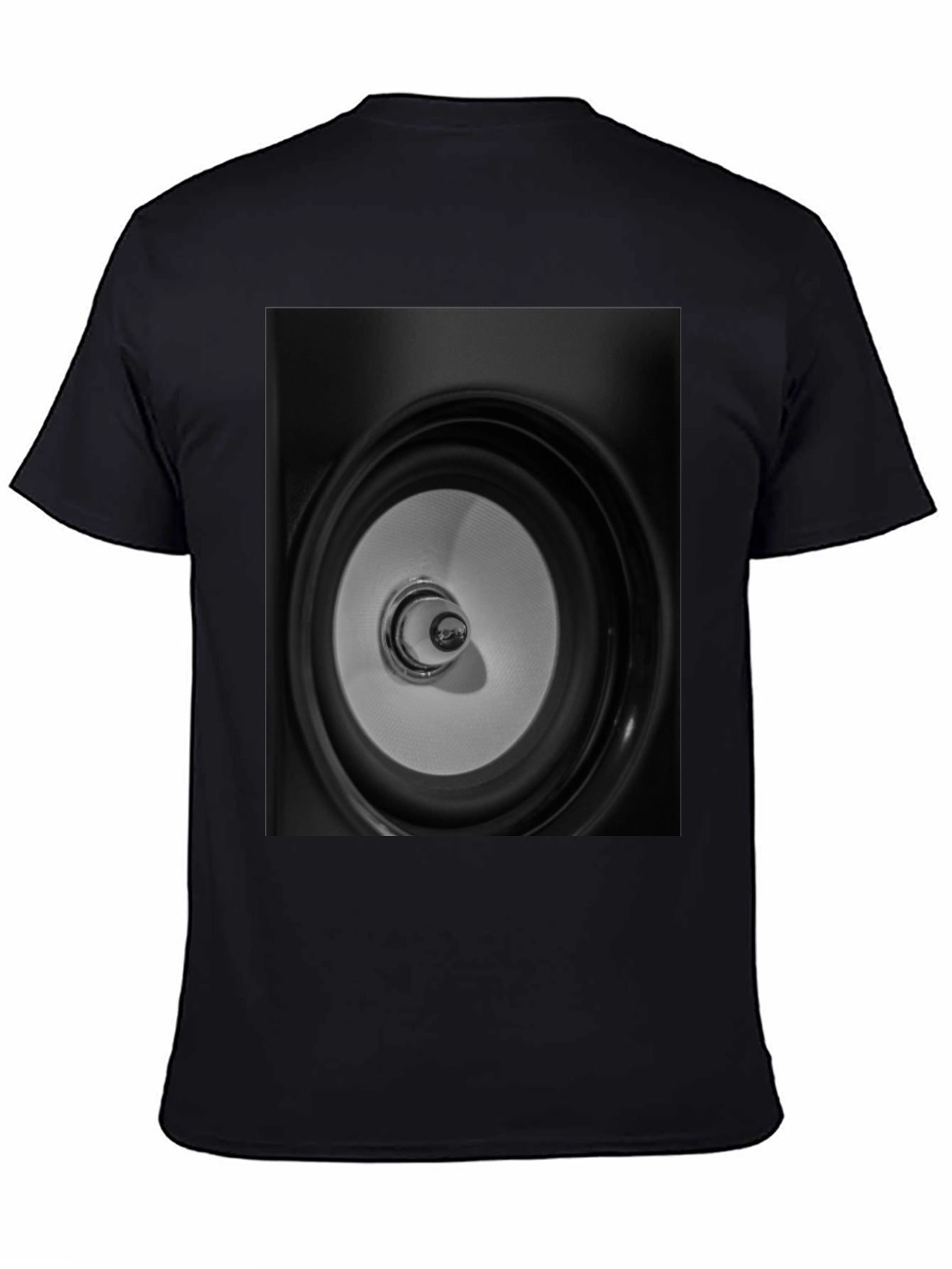 Speaker Graphic Black Tee - Modern Style