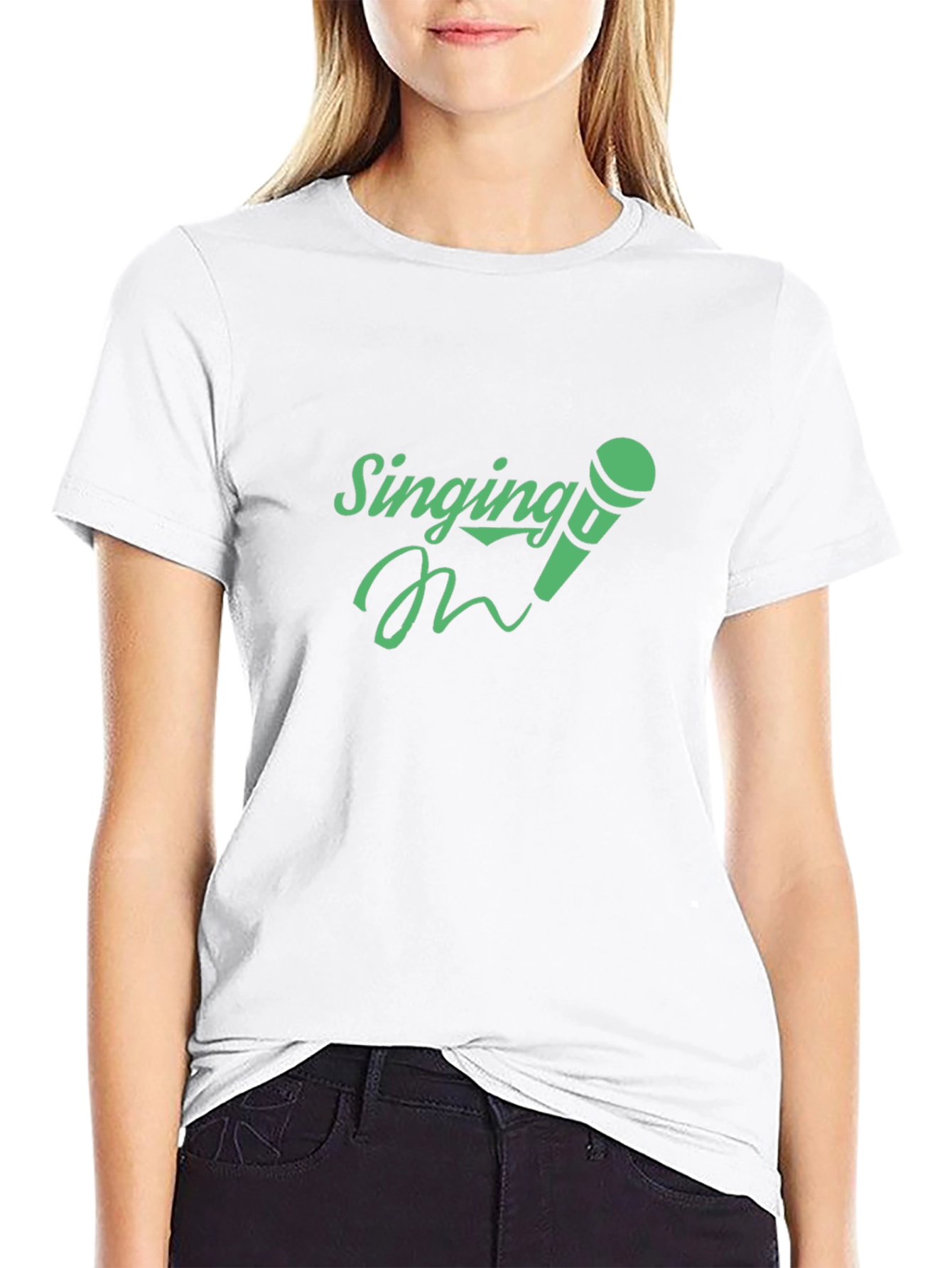 Singing Microphone Graphic T-Shirt