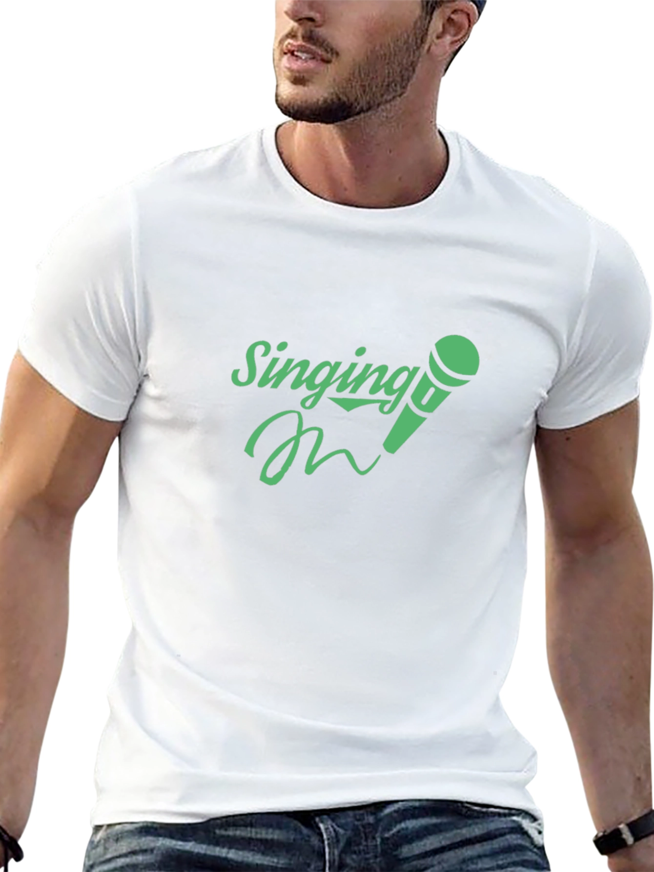 Singing Microphone Graphic T-Shirt