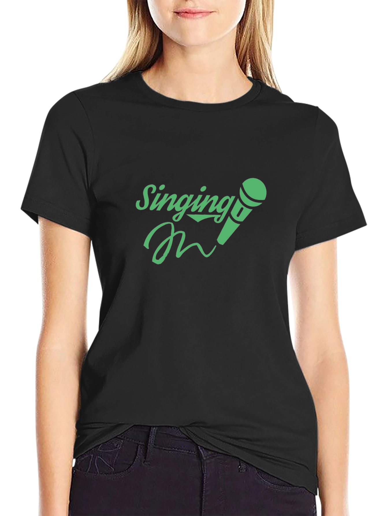 Singing Microphone Graphic T-Shirt