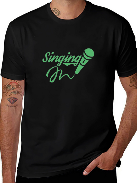 Singing Microphone Graphic T-Shirt