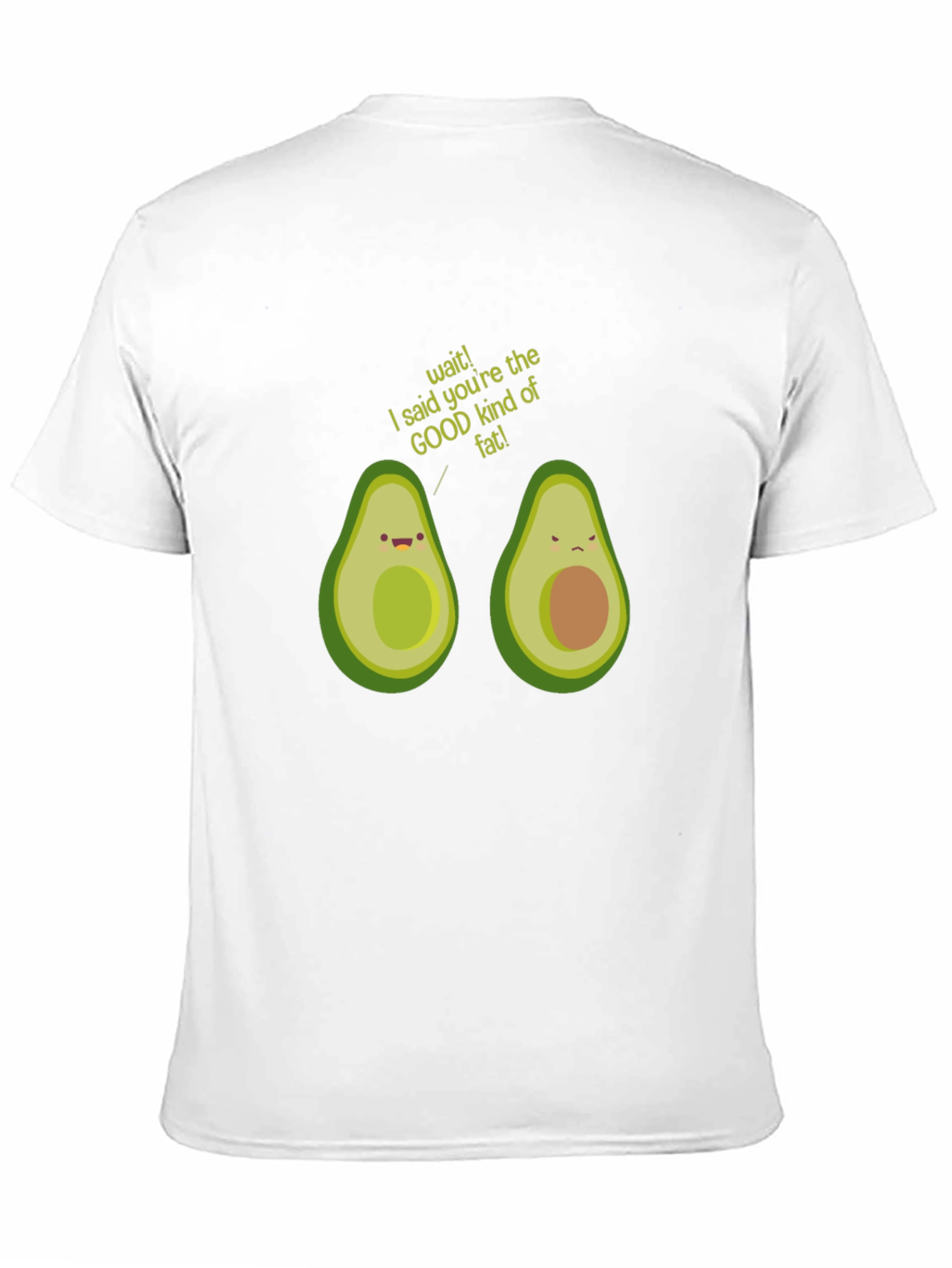 Avocado Good Fat Humor Graphic T-Shirt