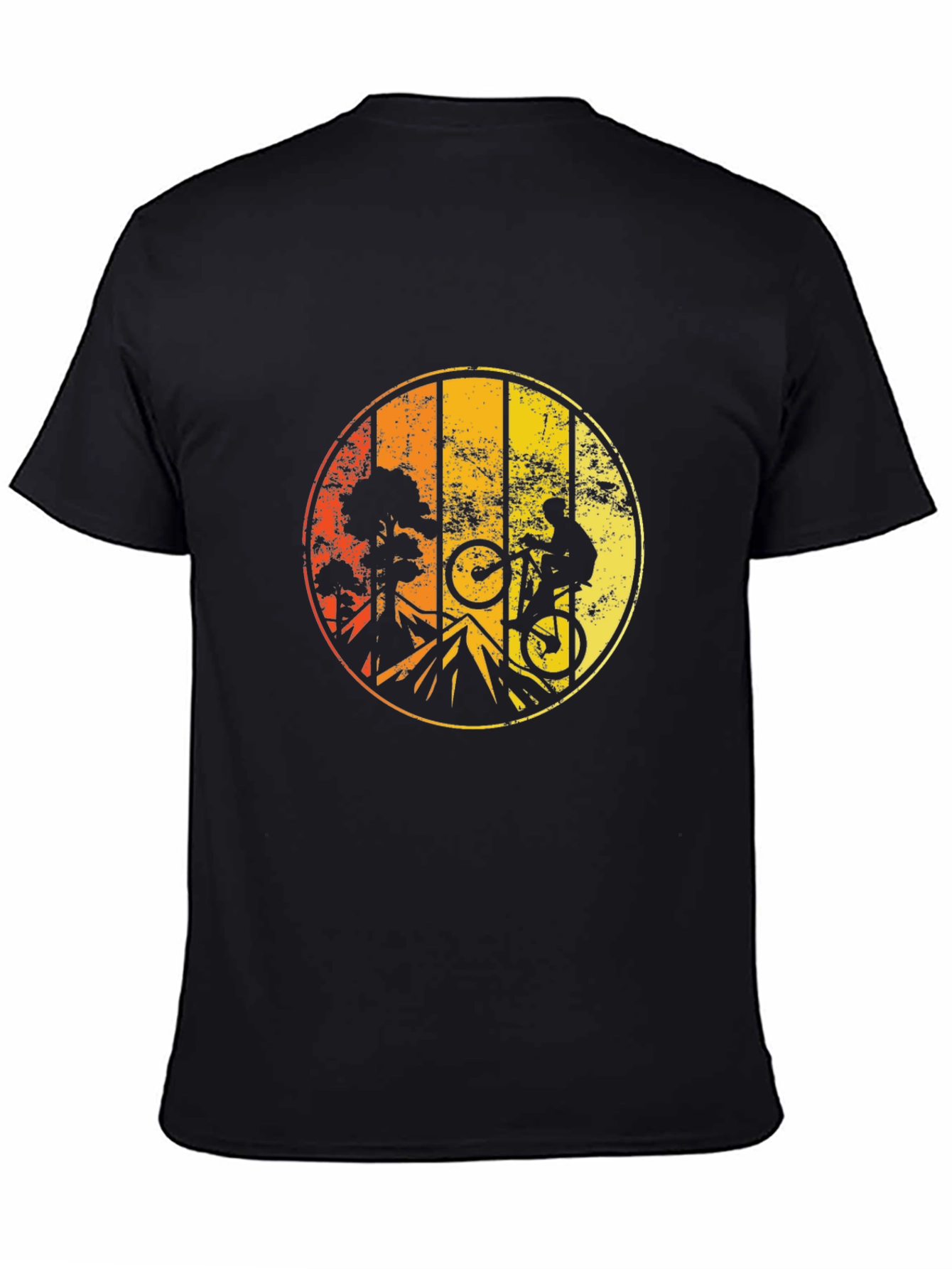 Mountain Biking Sunset Graphic Tee