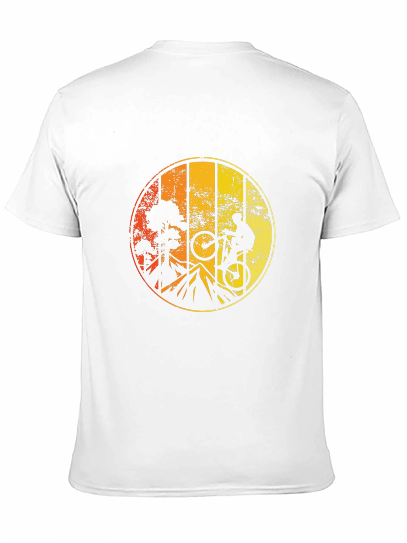 Mountain Biking Sunset Graphic Tee