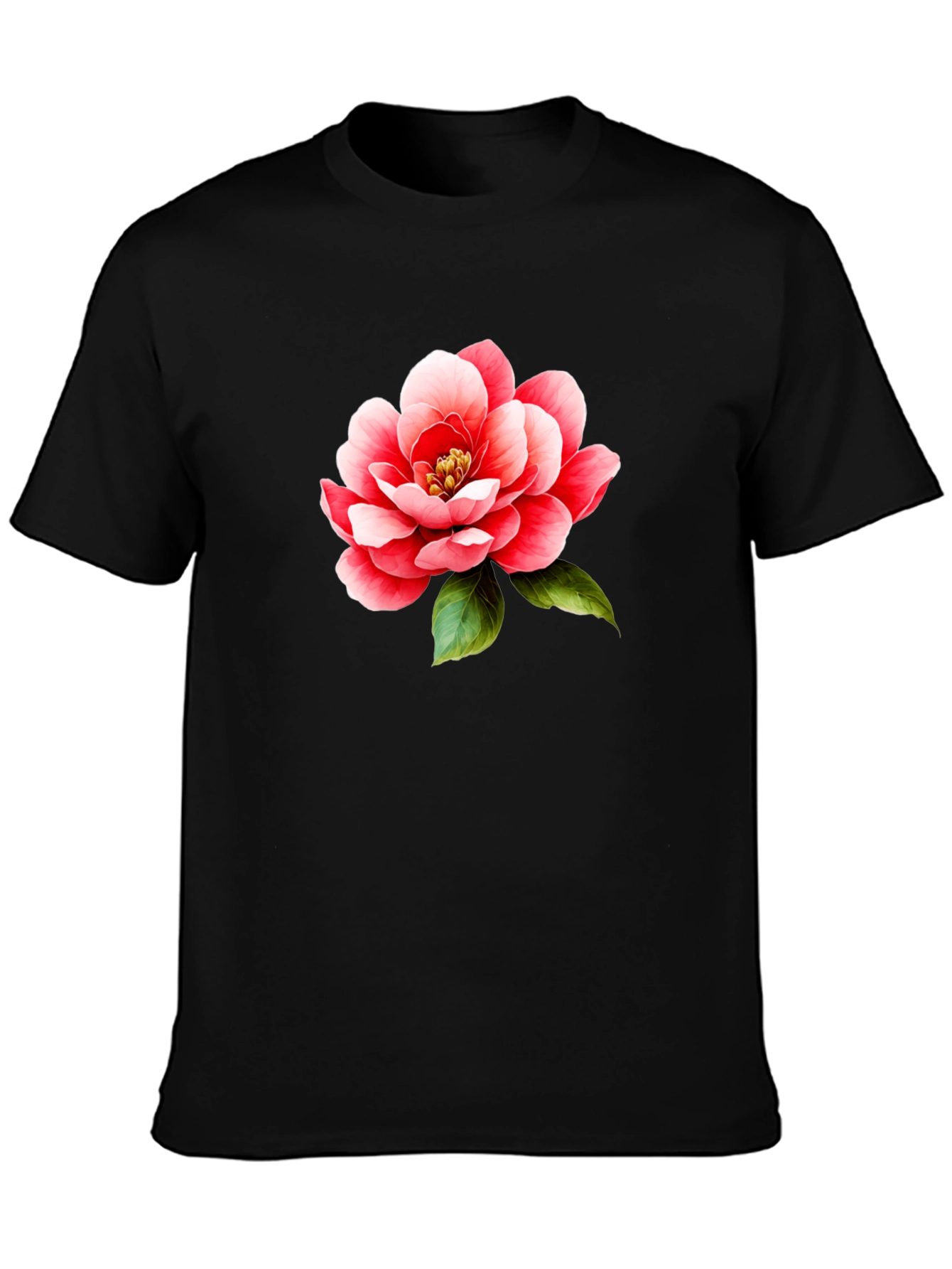 Floral Print T-Shirt - Bold Flower Design