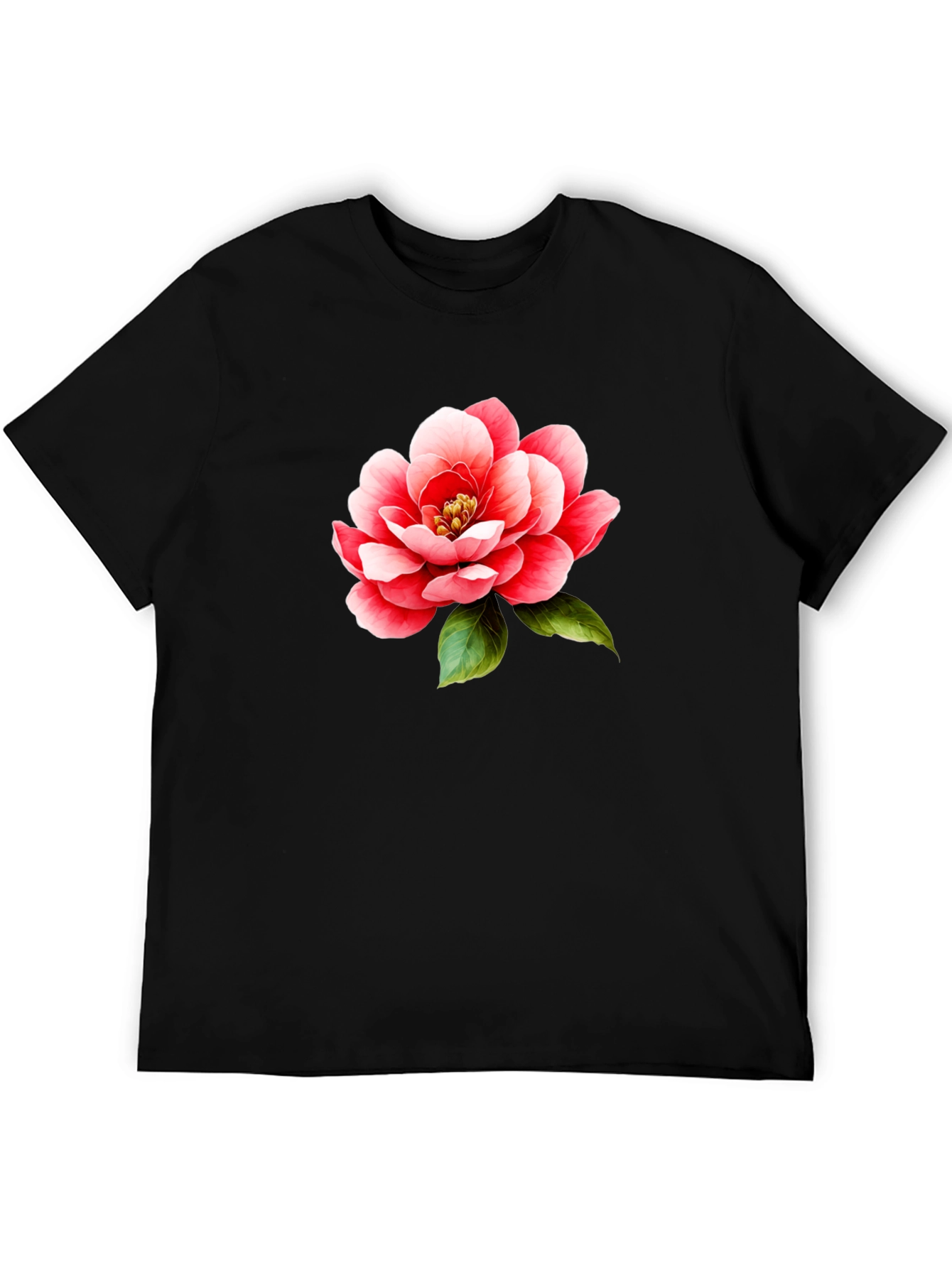 Floral Print T-Shirt - Bold Flower Design