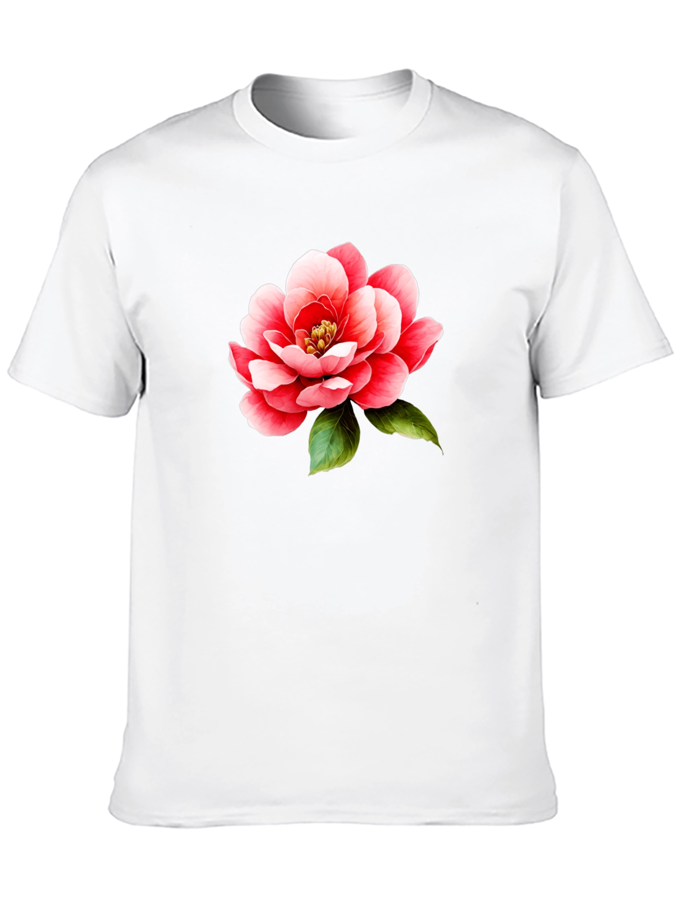 Floral Print T-Shirt - Bold Flower Design