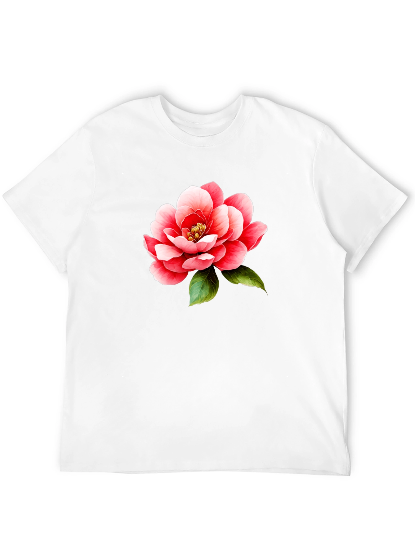 Floral Print T-Shirt - Bold Flower Design