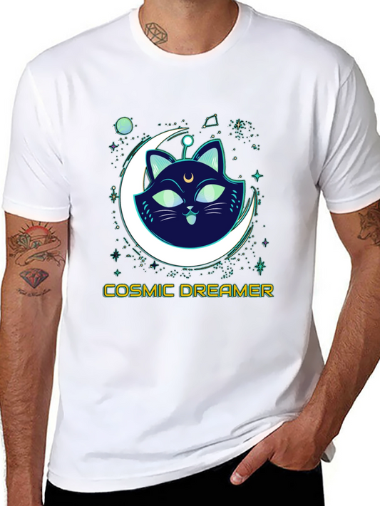 Cosmic Dreamer Cat T-Shirt