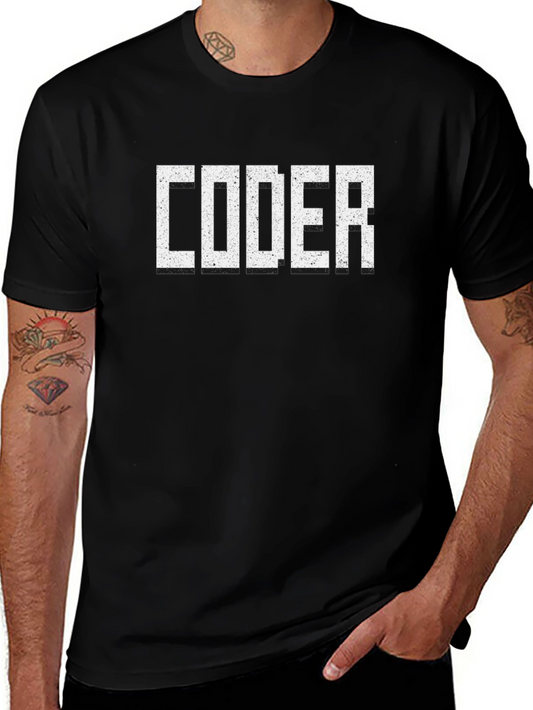 Coder T-Shirt - Black Graphic Tee