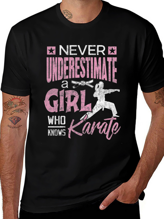 Never Underestimate a Karate Girl T-Shirt