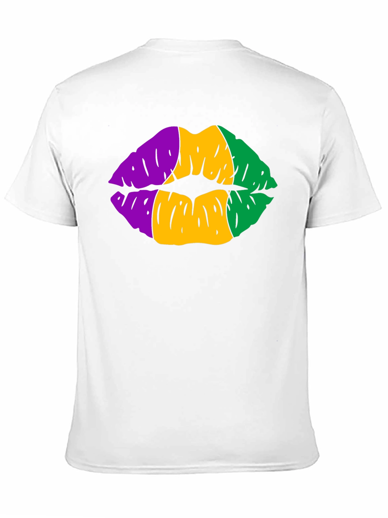 Mardi Gras Lips Graphic T-Shirt
