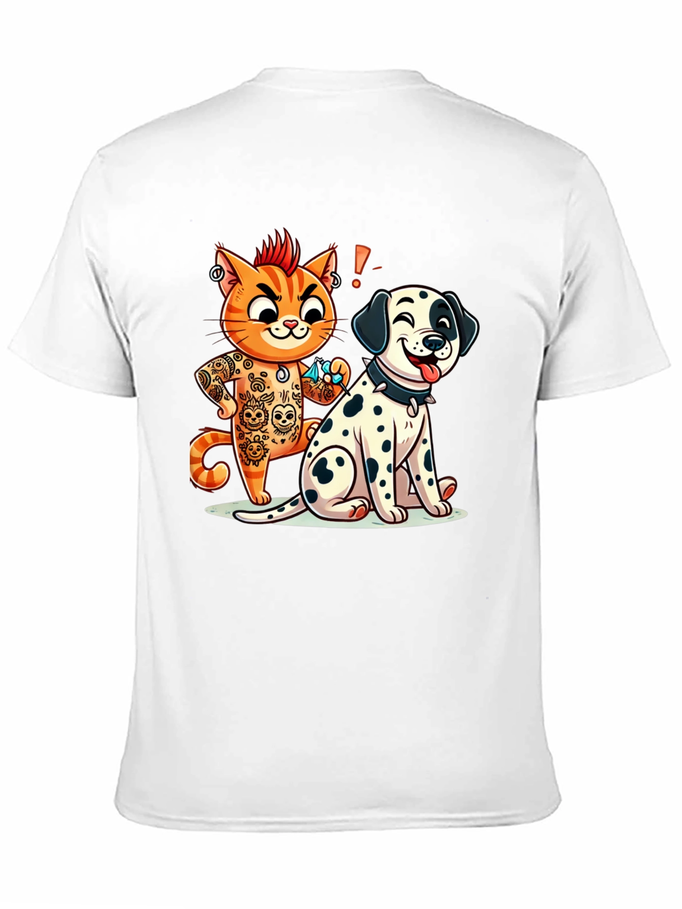 Cat & Dog Tattoo Artist Graphic Tee