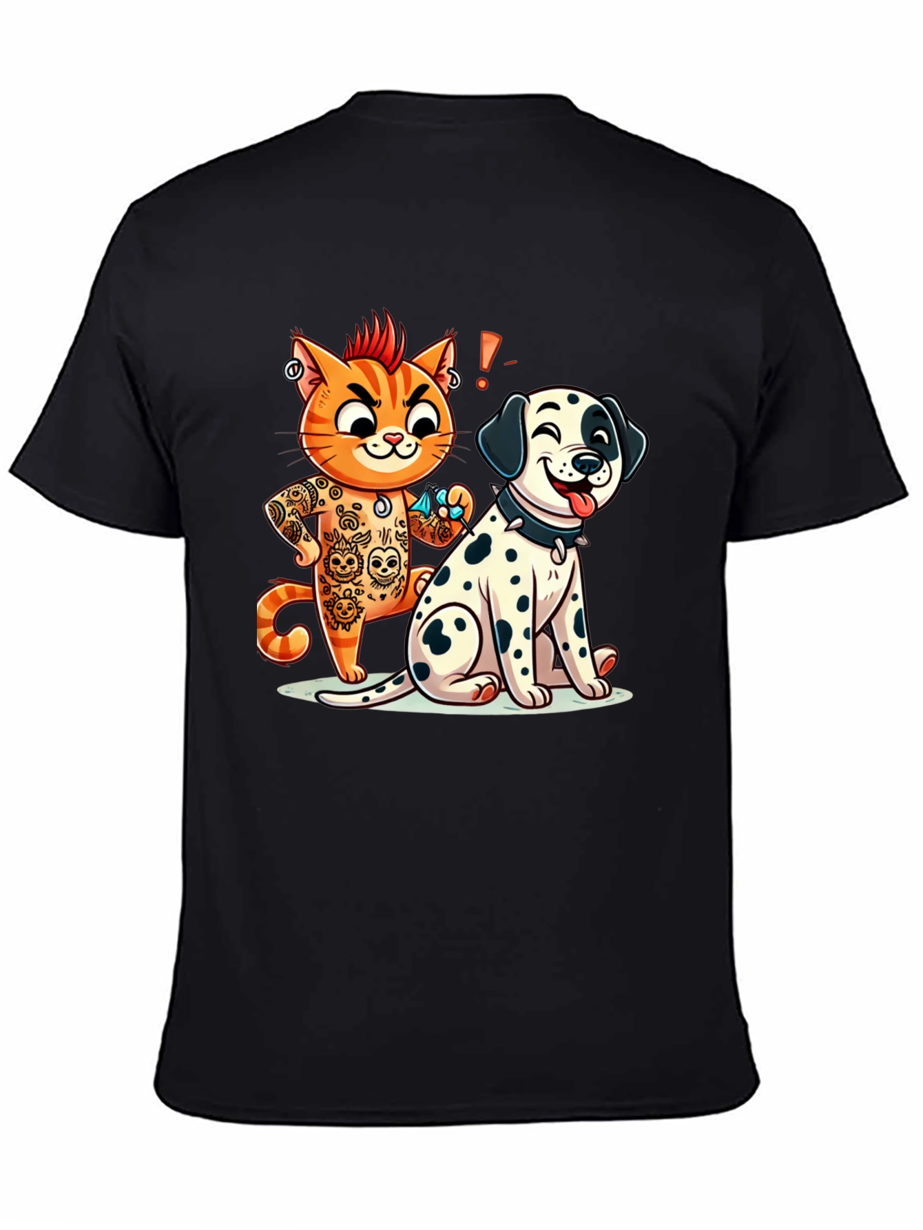 Cat & Dog Tattoo Artist Graphic Tee
