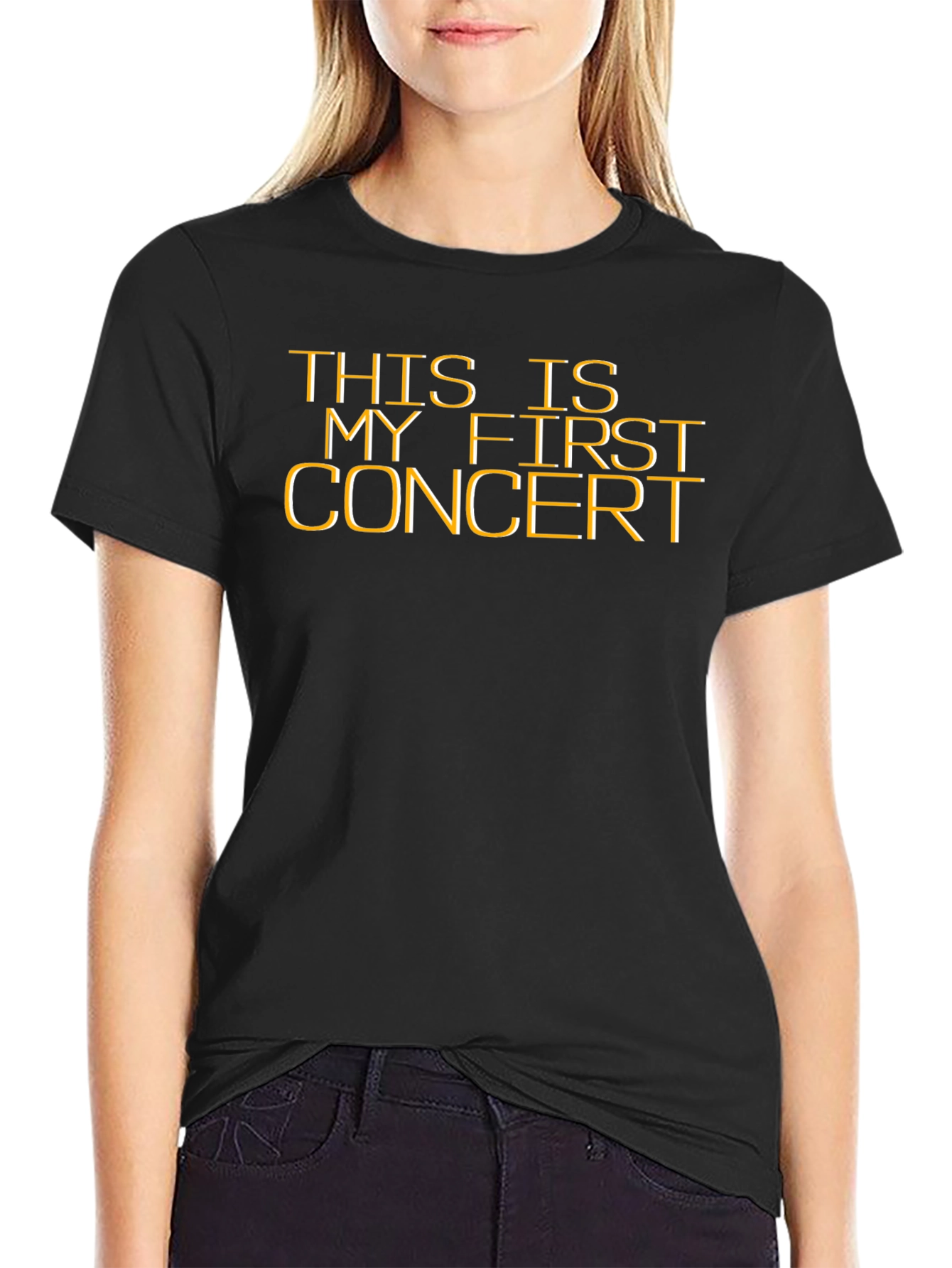 First Concert T-Shirt - Black Cotton Tee