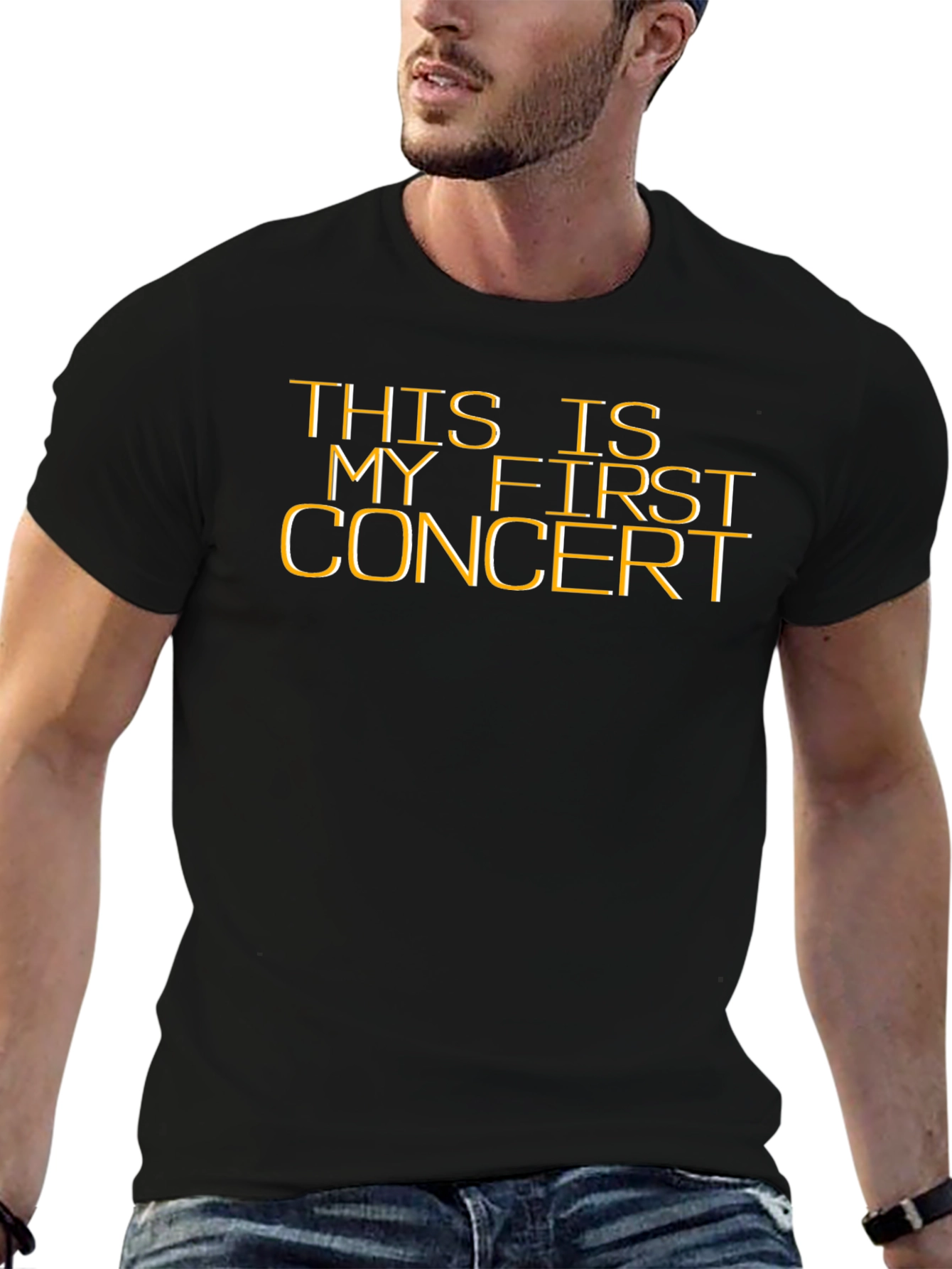 First Concert T-Shirt - Black Cotton Tee