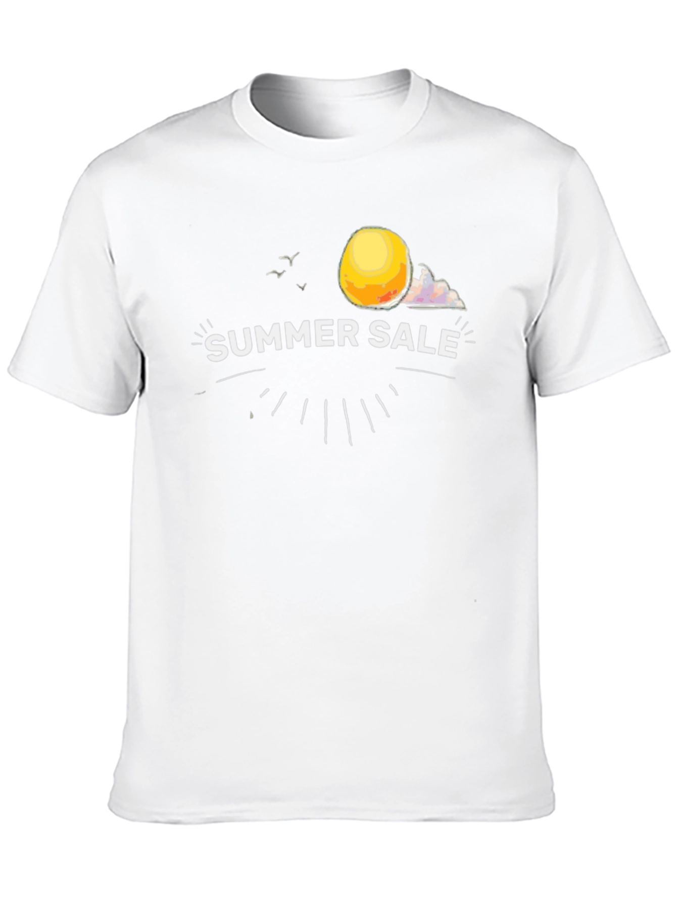 Summer Sale Graphic Tee - Black Cotton T-Shirt