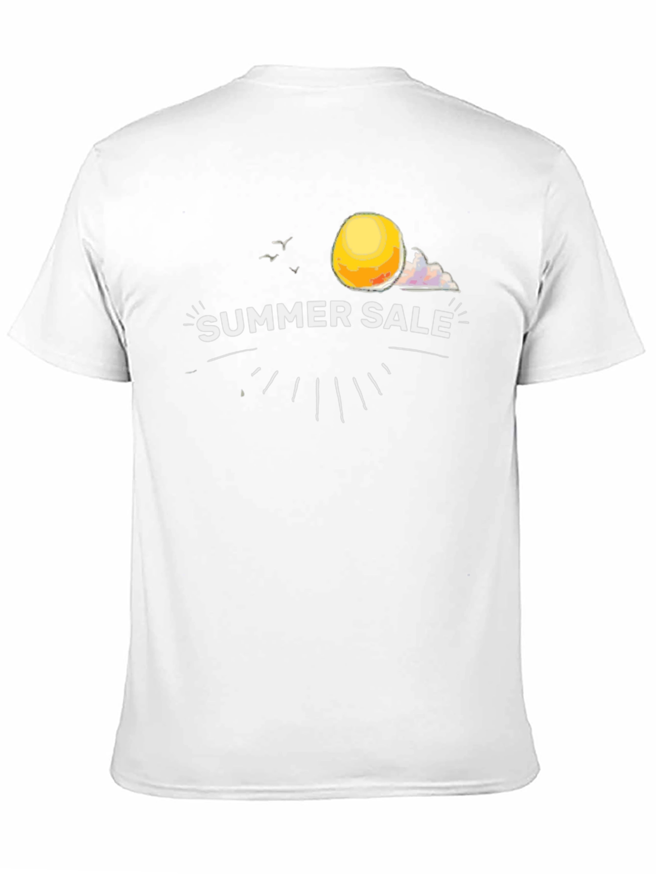 Summer Sale Graphic Tee - Black Cotton T-Shirt