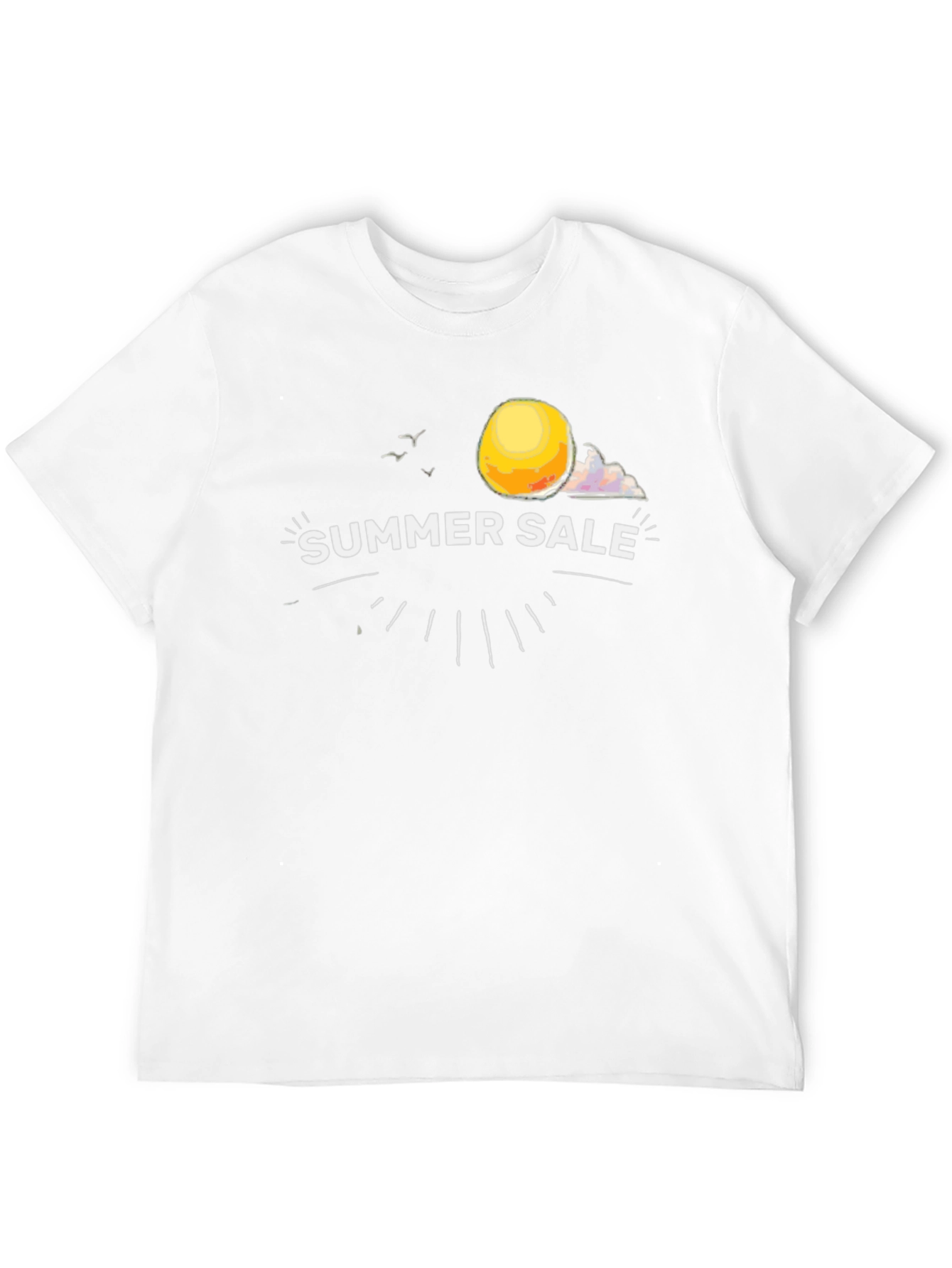 Summer Sale Graphic Tee - Black Cotton T-Shirt