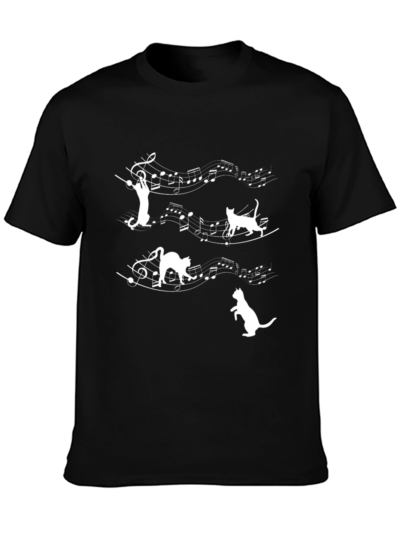 Musical Cats Graphic T-Shirt
