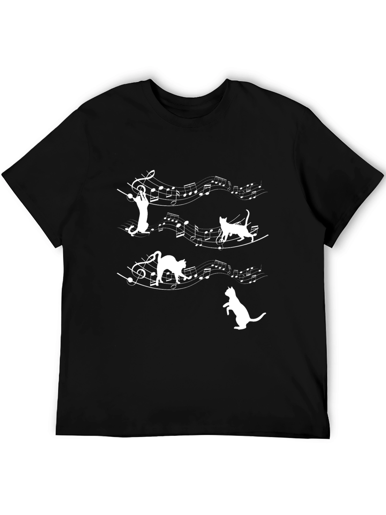 Musical Cats Graphic T-Shirt
