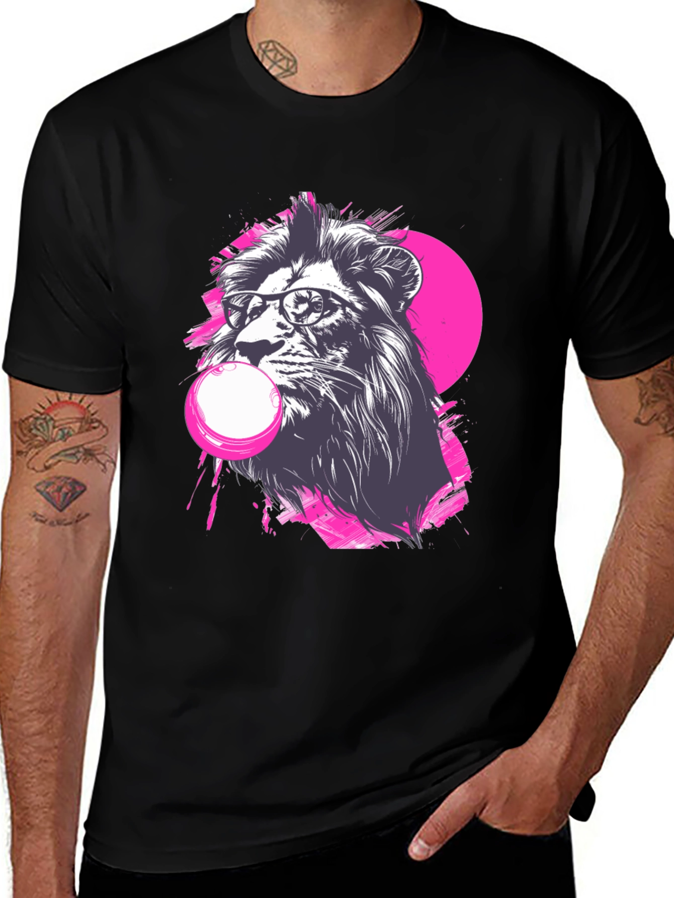 Cool Lion Bubblegum Graphic Tee