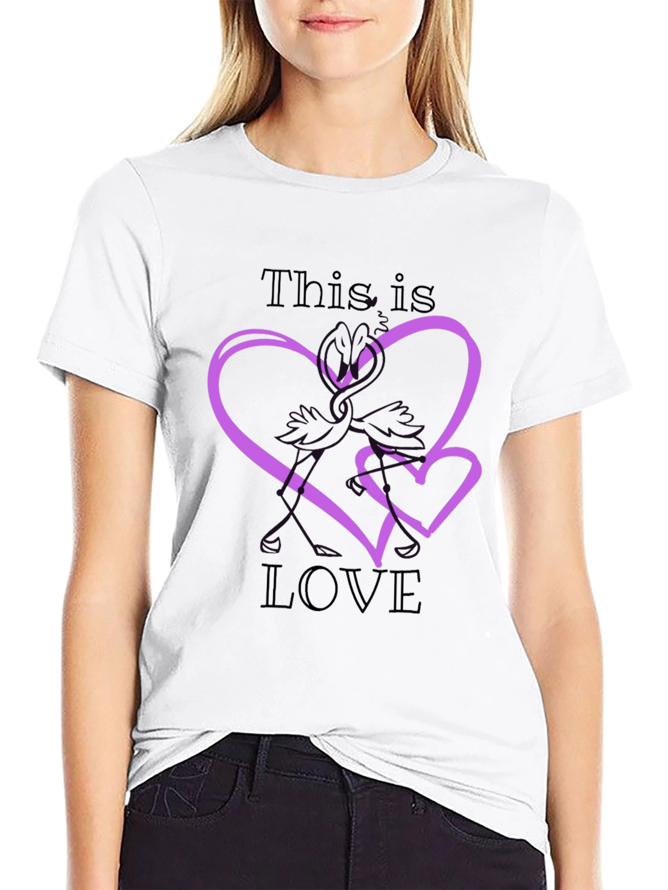 This is Love Graphic Tee - Stylish Heart Design