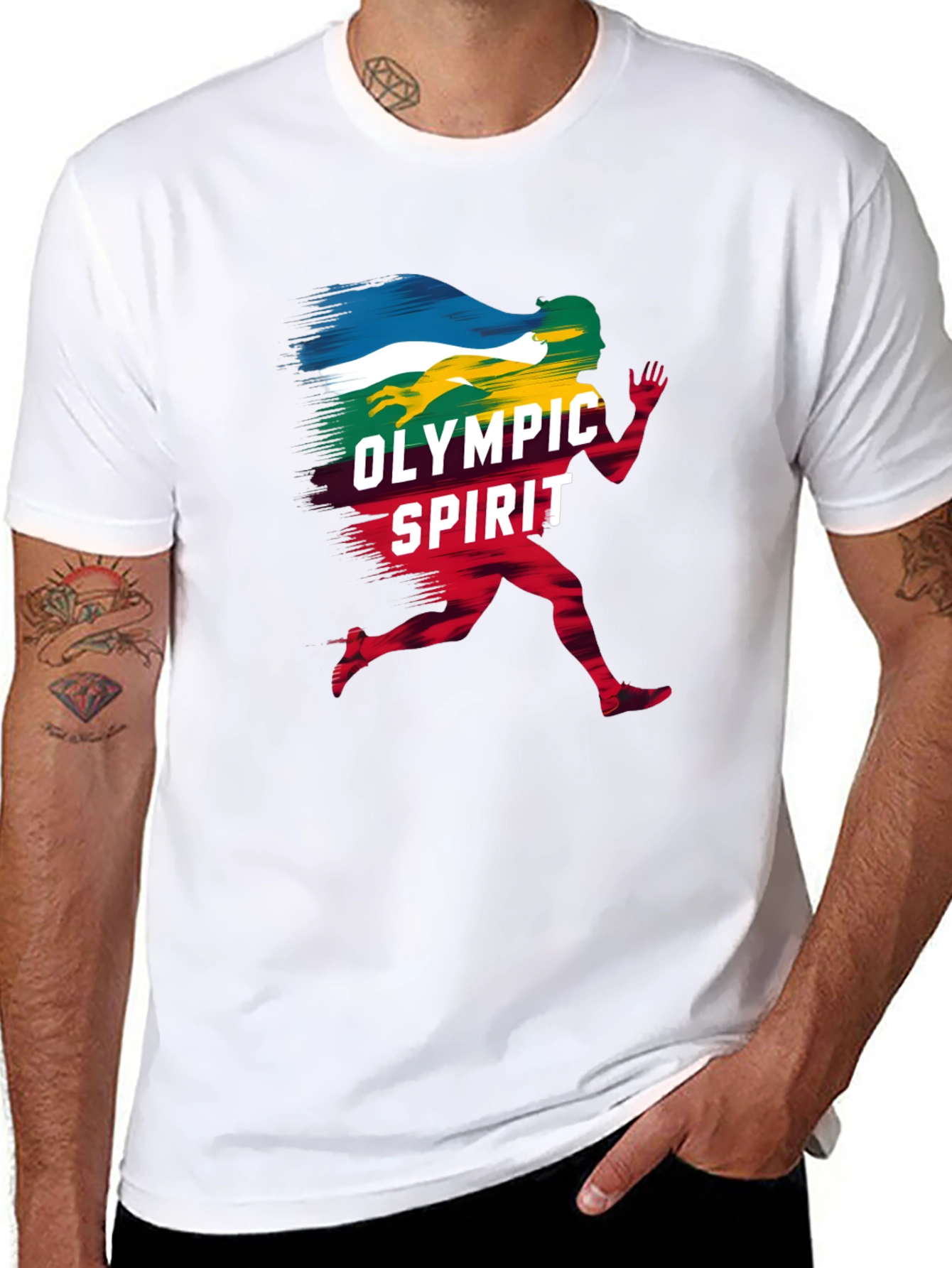 Olympic Spirit Graphic T-Shirt