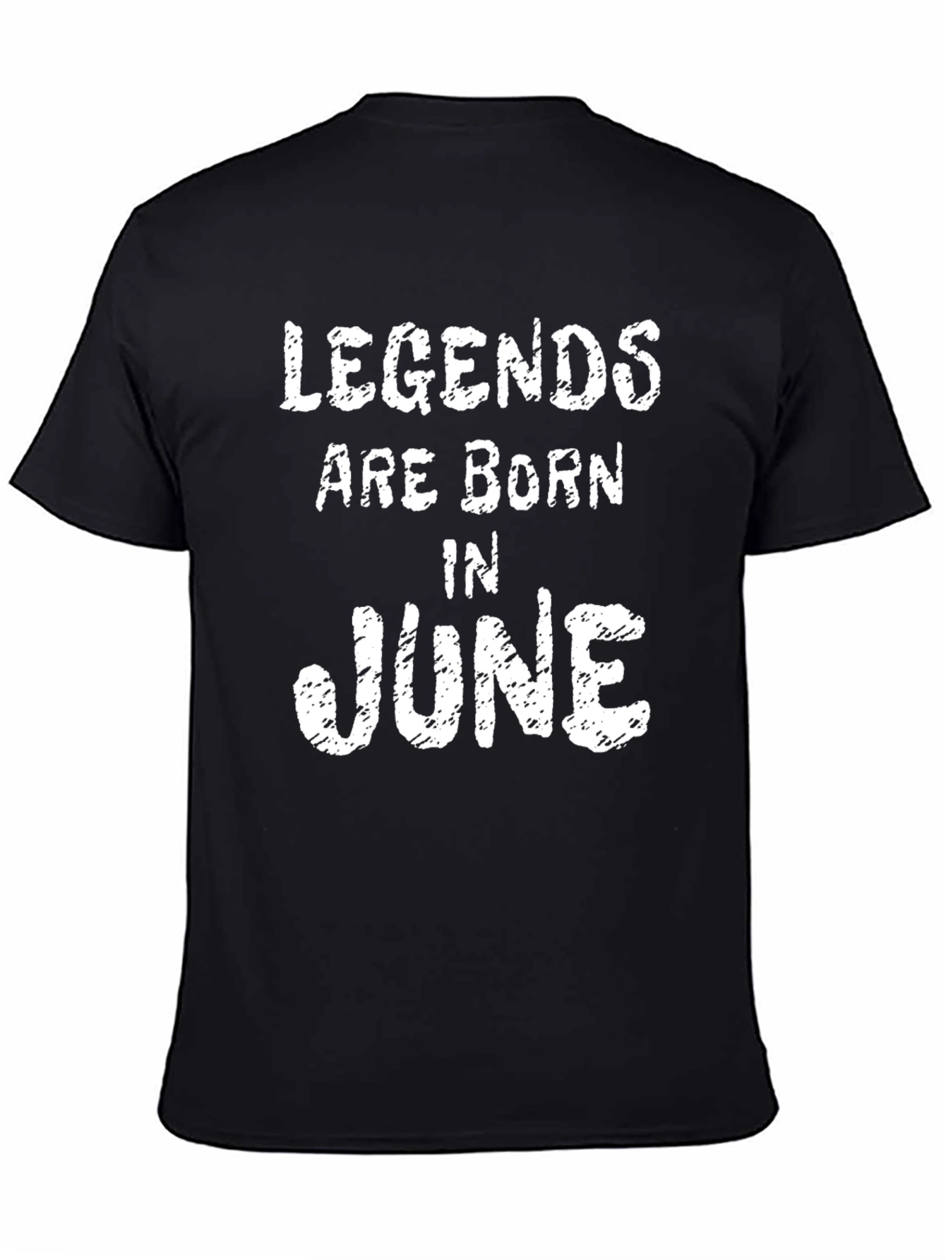 Legends Are Born in June Black T-Shirt
