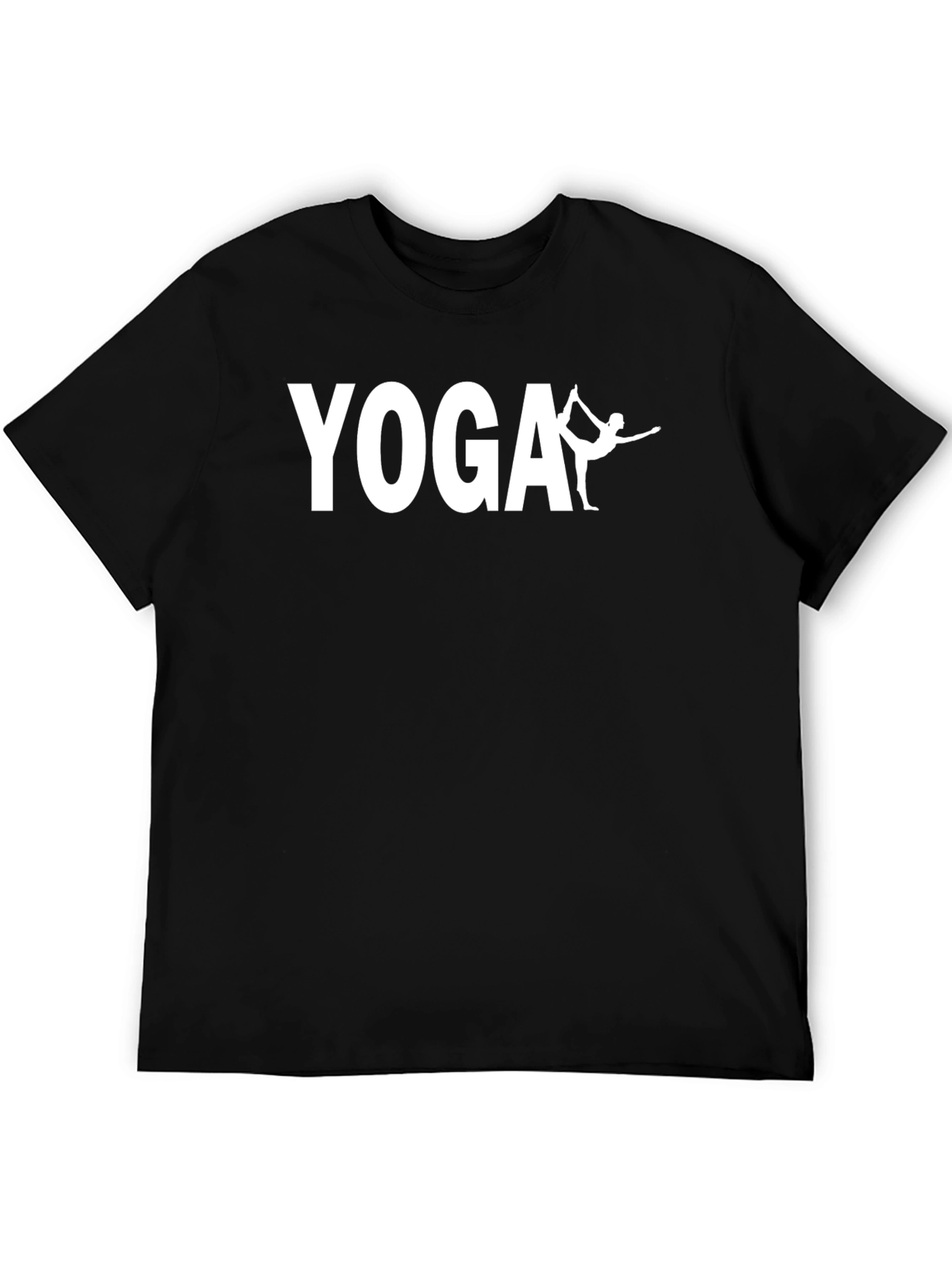 Yoga Pose Black T-Shirt