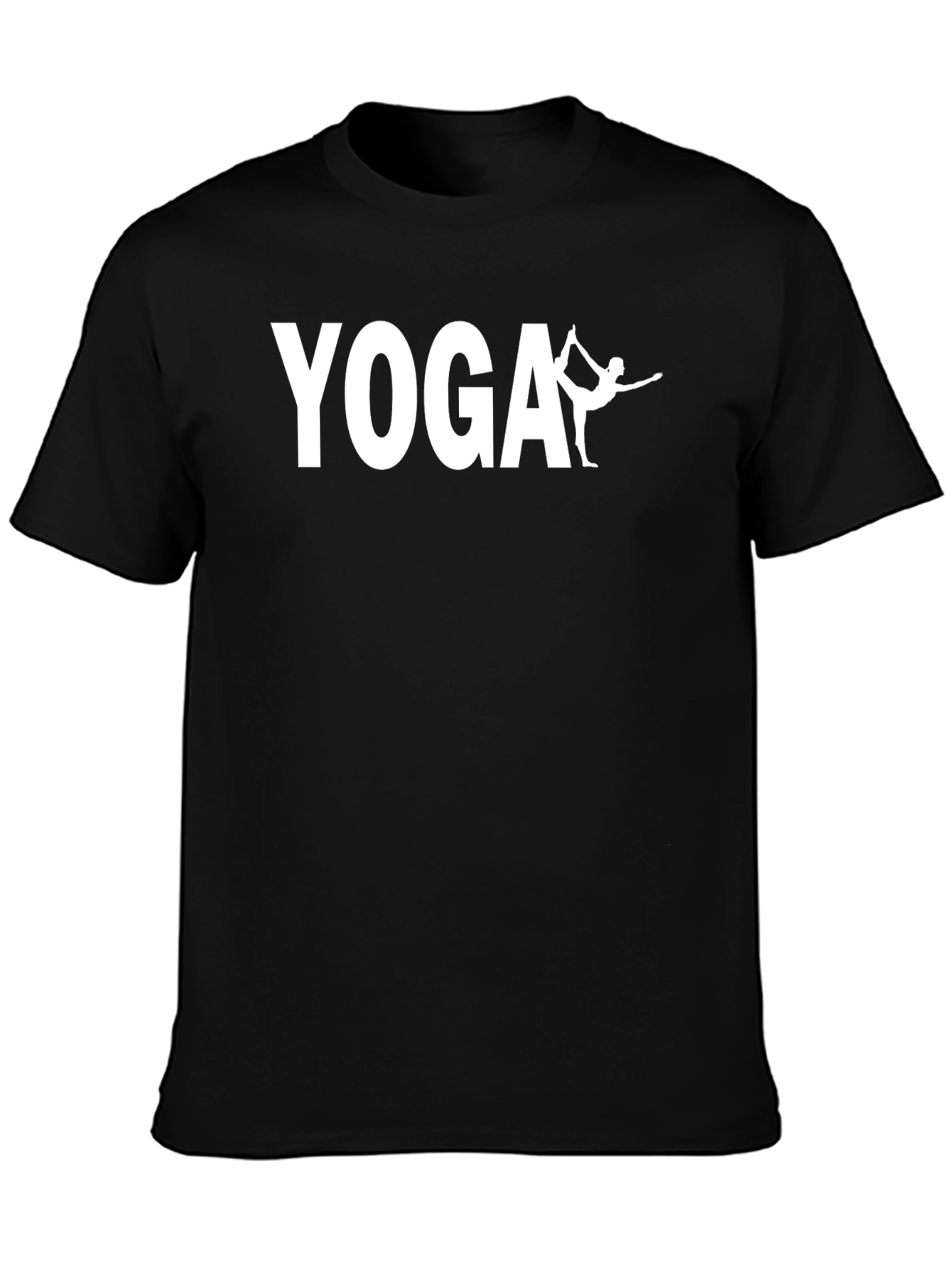 Yoga Pose Black T-Shirt