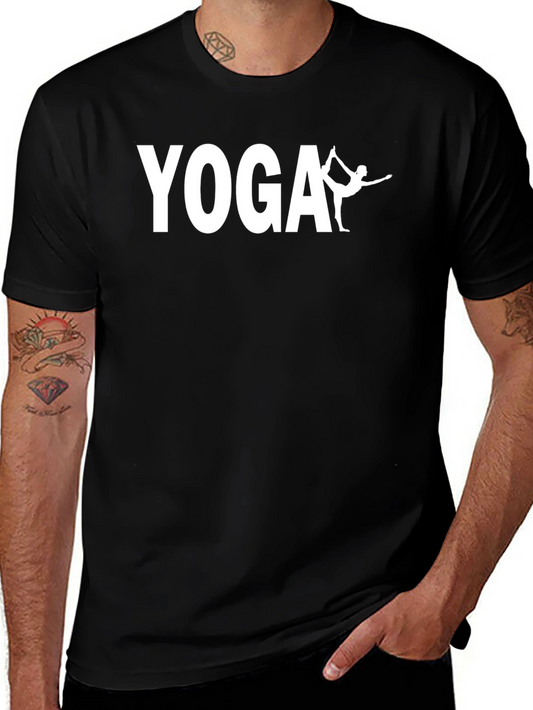 Yoga Pose Black T-Shirt