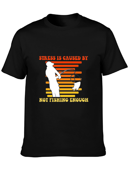 Stress Fishing T-Shirt | Fishermans Gift